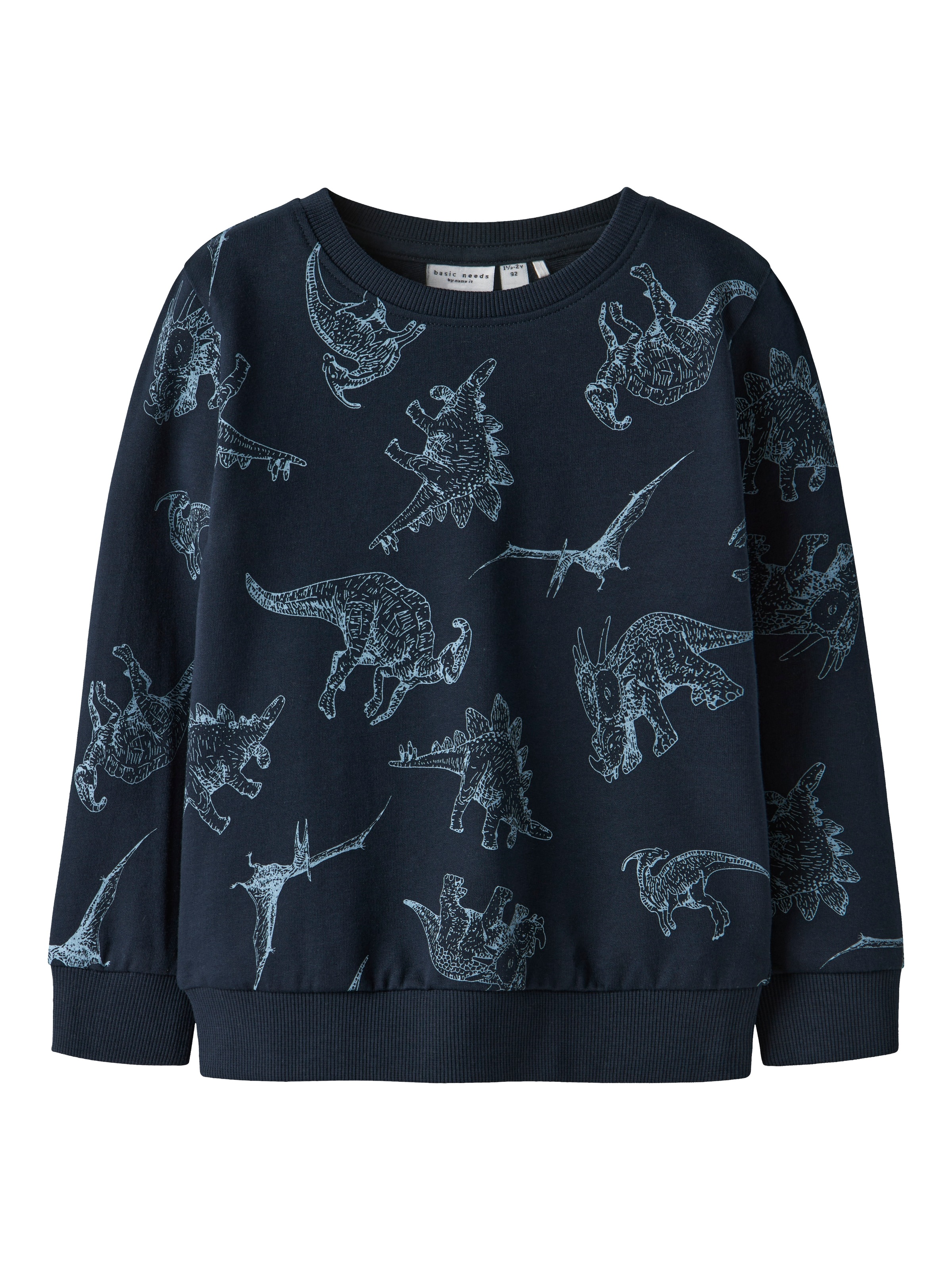 Name It Sweatshirt »NMMVARON LS AOP SWT UNB NOOS«, mit süßem Dino-Alloverprint