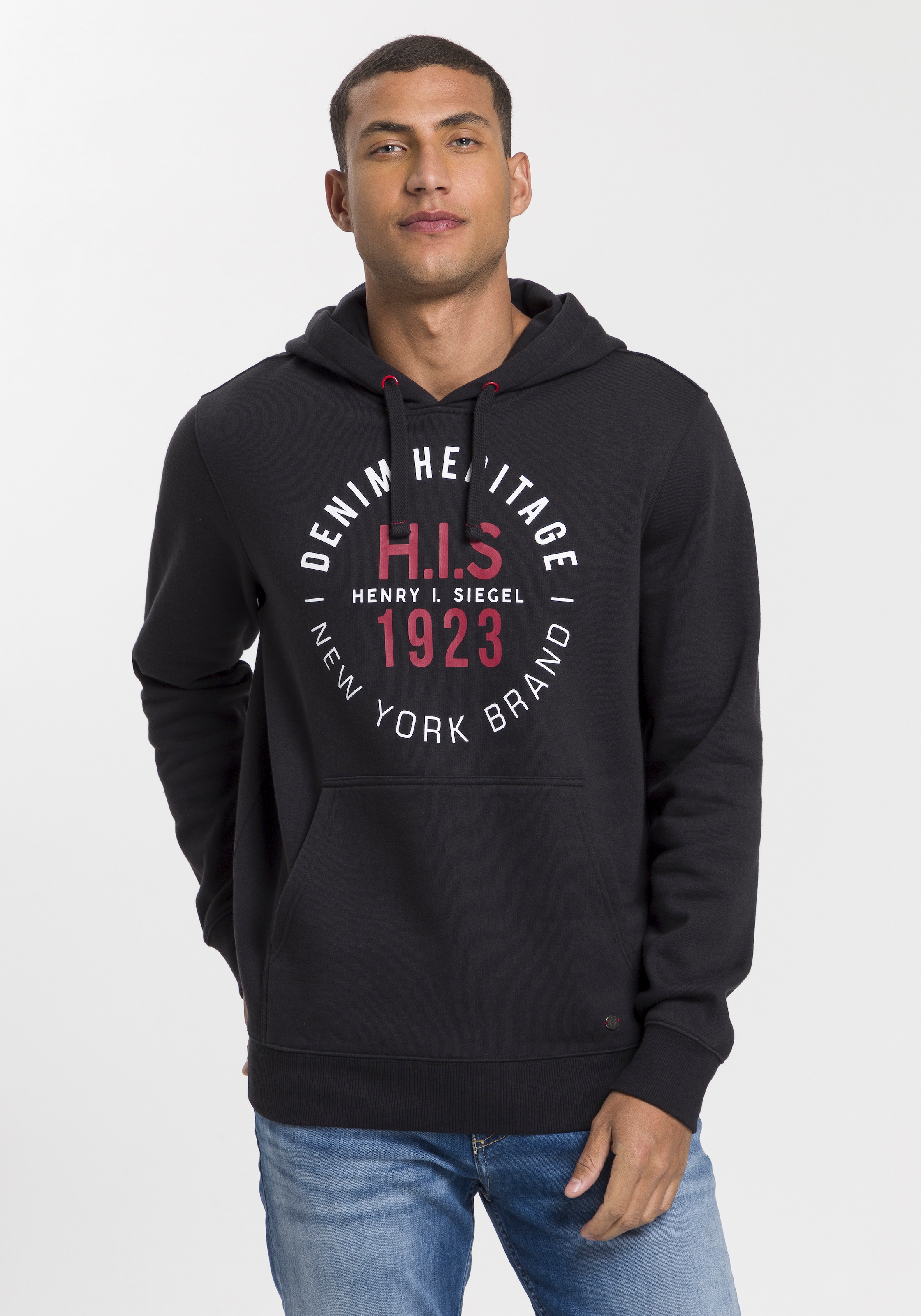 H.I.S Kapuzensweatshirt, mit markanten OTTO online kaufen Kordeln bei