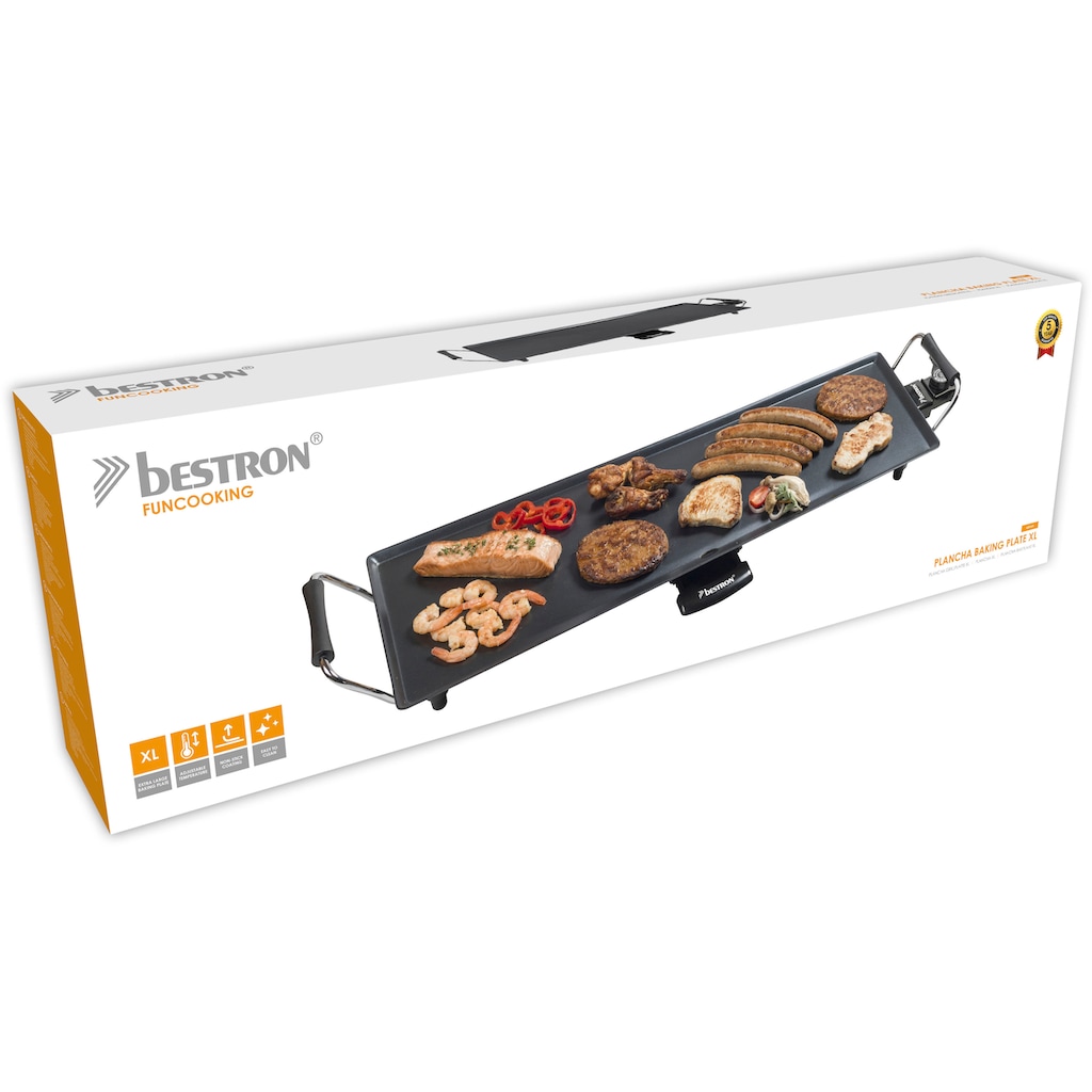 bestron Tischgrill »ABP603 elektrische XL Planchagrillplatte«, 1000 W