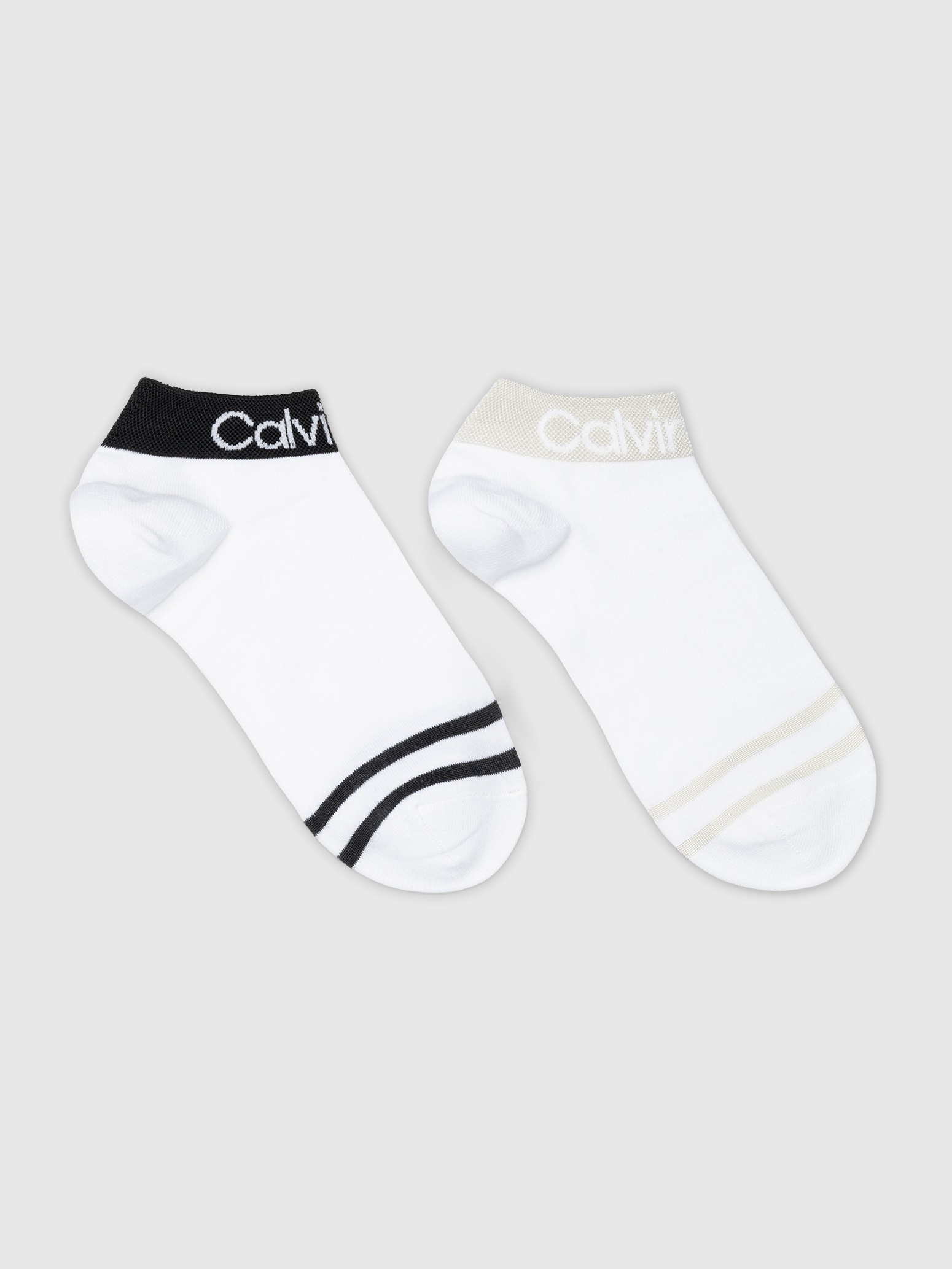 Calvin Klein Jeans Kurzsocken »CK WOMEN QUARTER 2P LOGO WELT«, (2 Paar), Coolmax-Garn für Feuchtigkeitstransport