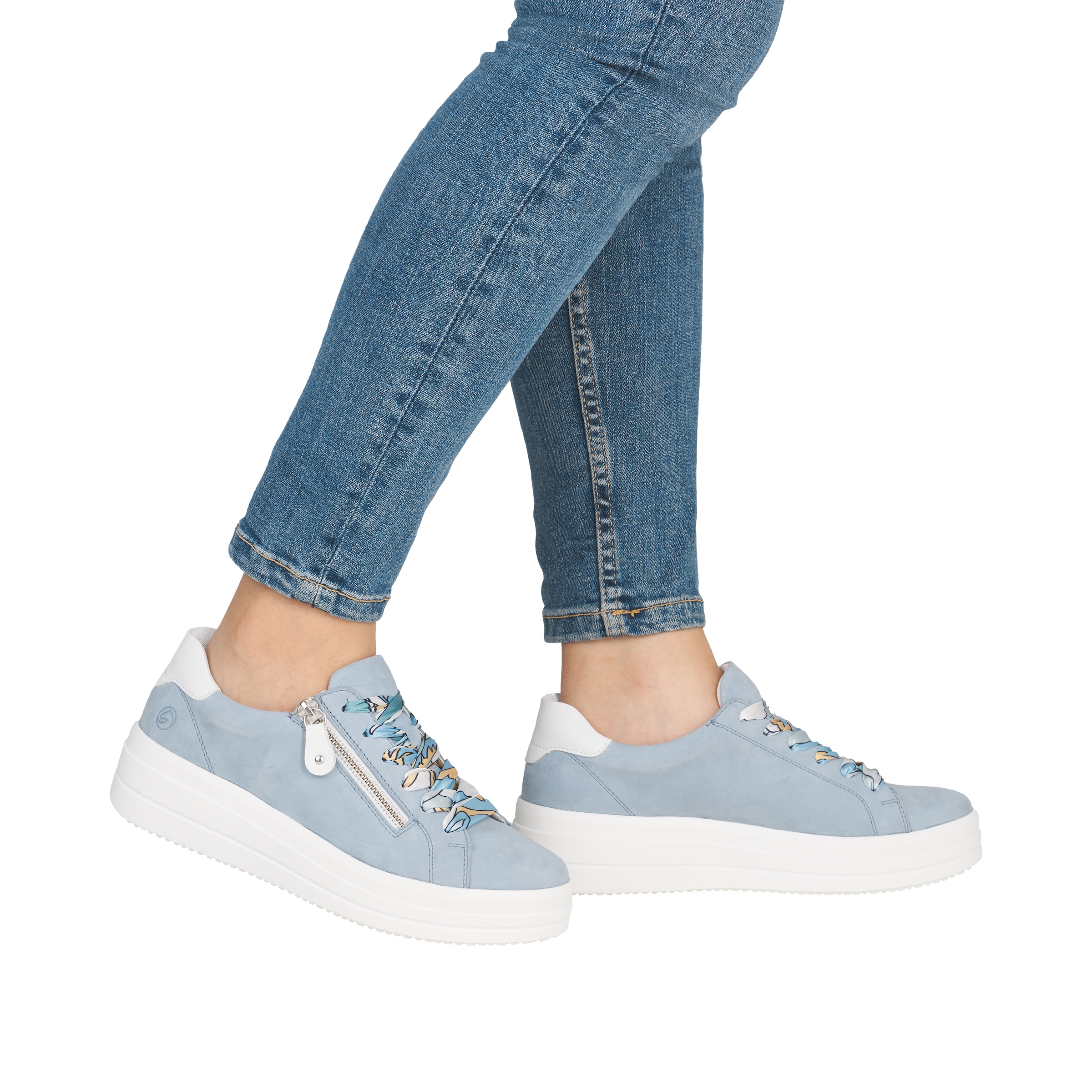 Remonte Plateausneaker  Freizeitschuh, Halbschuh, Schnürer mit Wechselfußbett