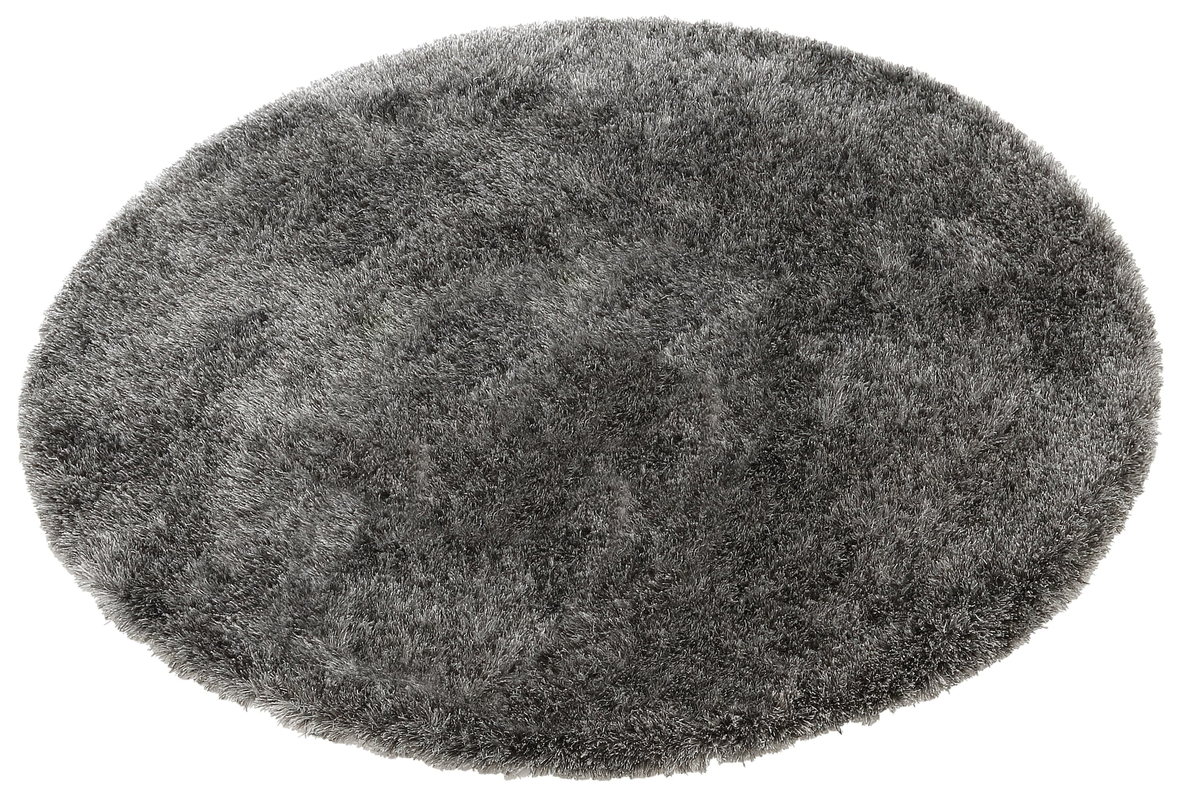 Kayoom Hochflor-Teppich »Diamond 700«, rund, 45 mm Höhe, weiche Microfaser, Langflor, Shaggy, Melange, Wohnzimmer