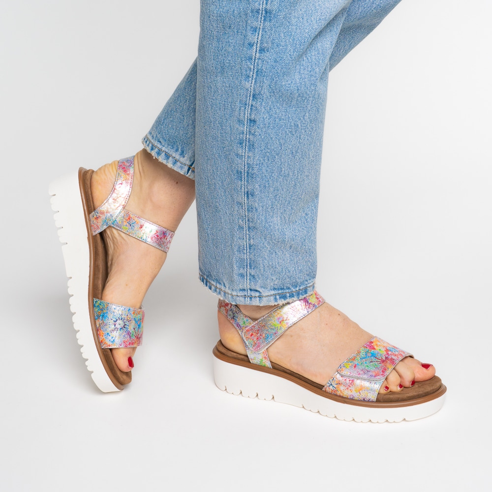 Ara Keilsandalette »BILBAO«  , Sommerschuh, Sandale, Keilabsatz, Klett, Weite G (weit)