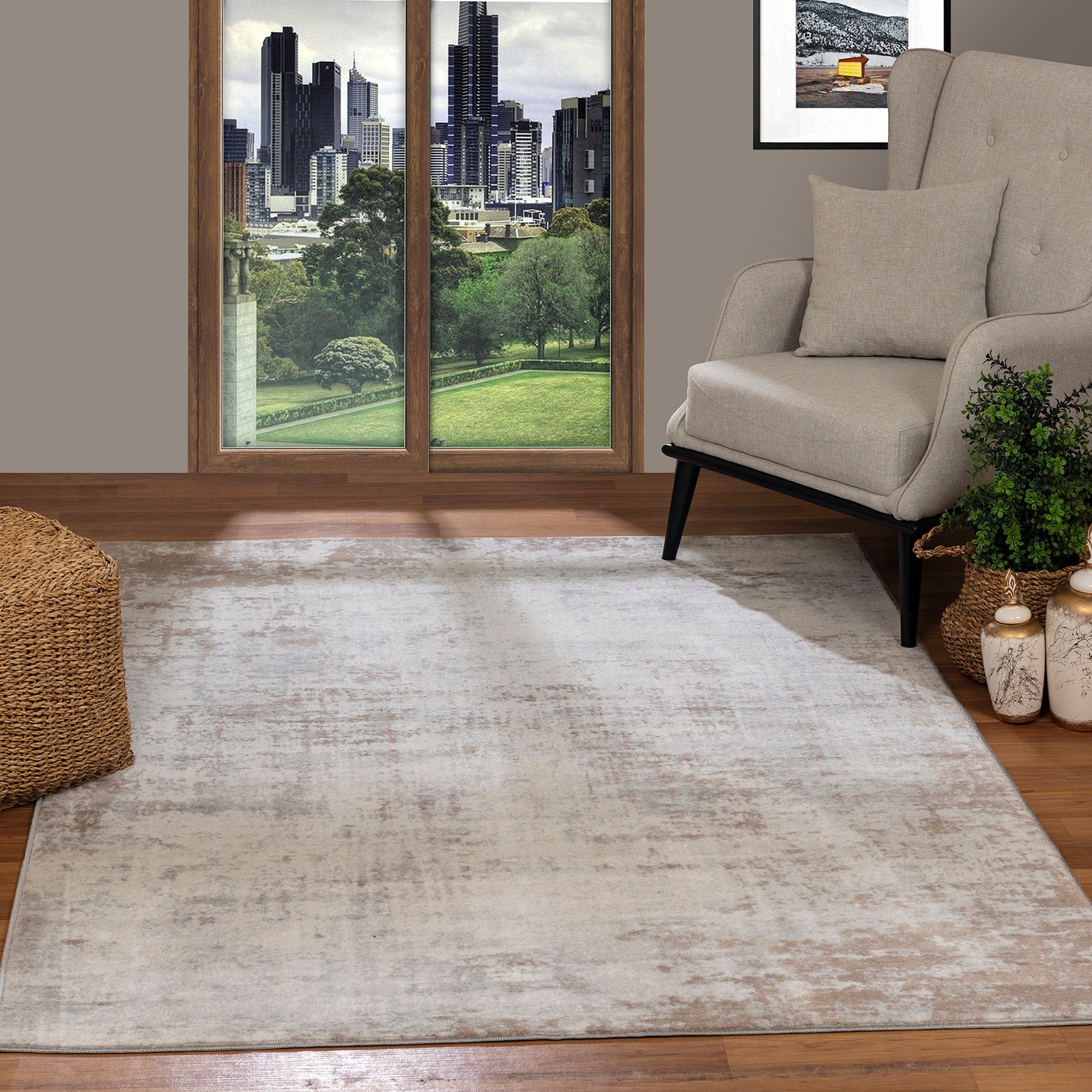 Livabliss Teppich »WAMBA«, rechteckig, 10 mm Höhe, Moderner Designerteppich in Marmor Optik, Kurzflor Wohnzimmerteppich