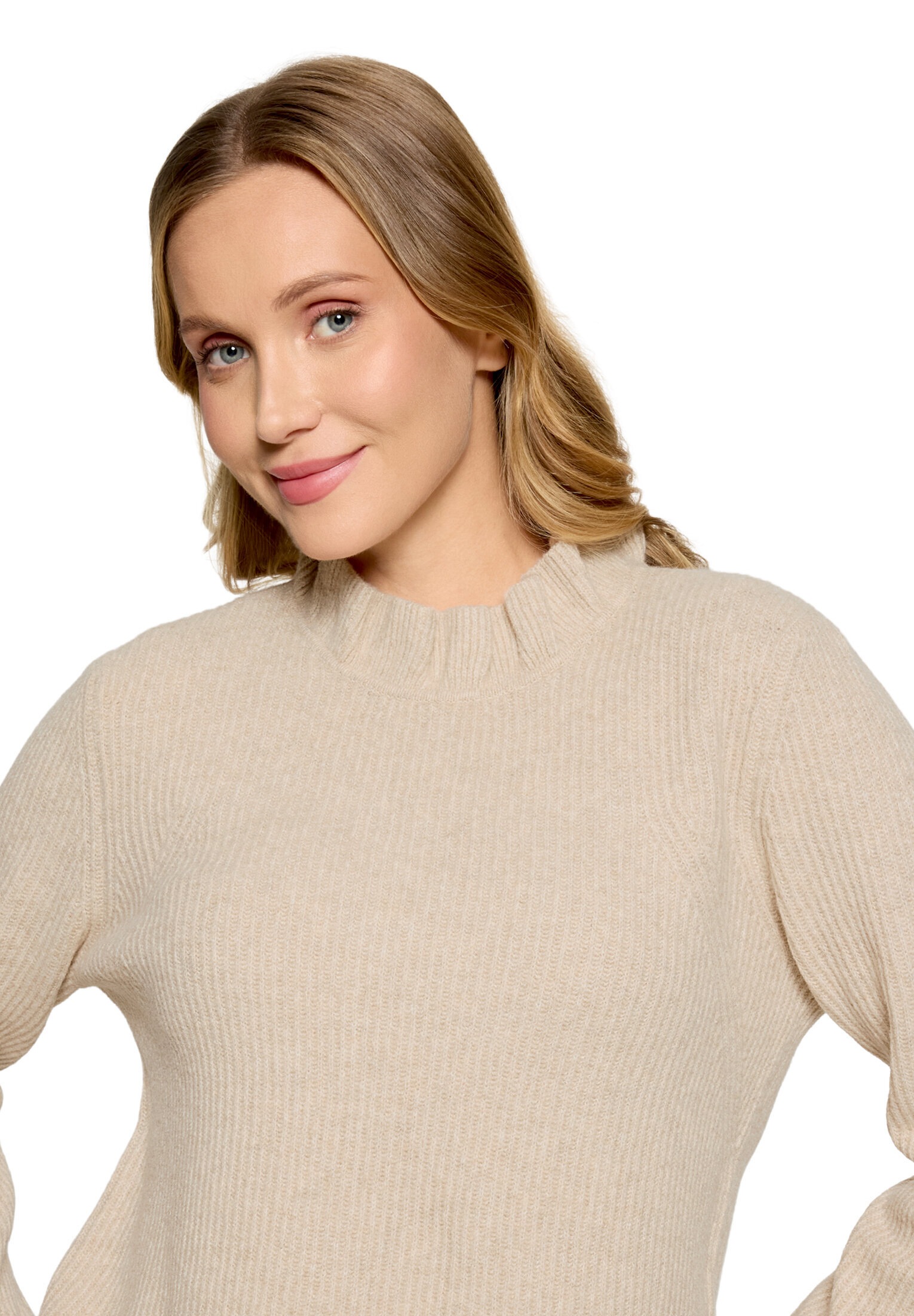 Cartoon Strickpullover »Strickpullover mit Stehkragen«
