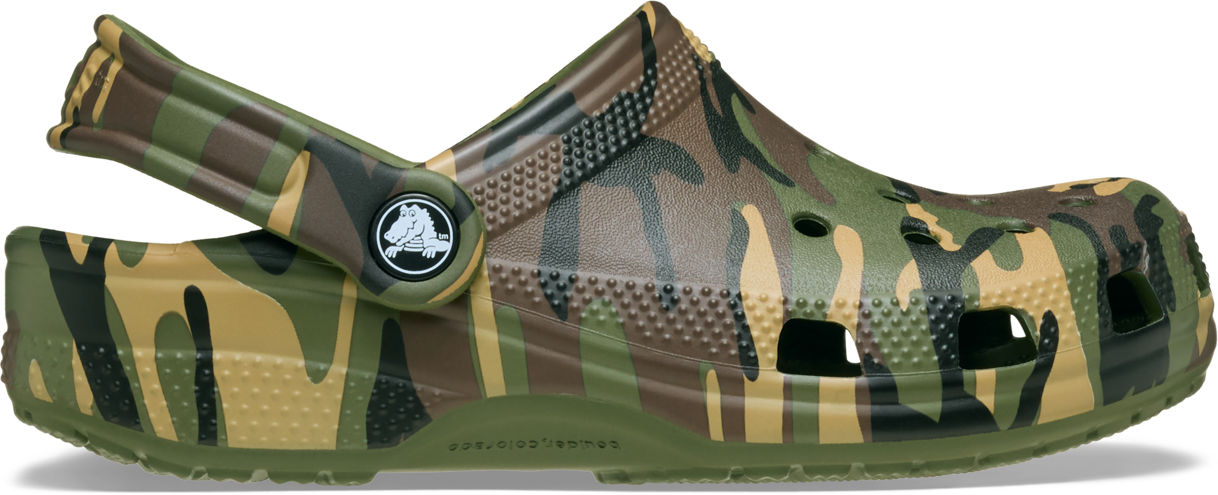 Crocs Clog »Classic Camouflage Clog«  Sommerschuh, Strandschuh, Sandale, Hausschuh mit Lüftungsöffnungen