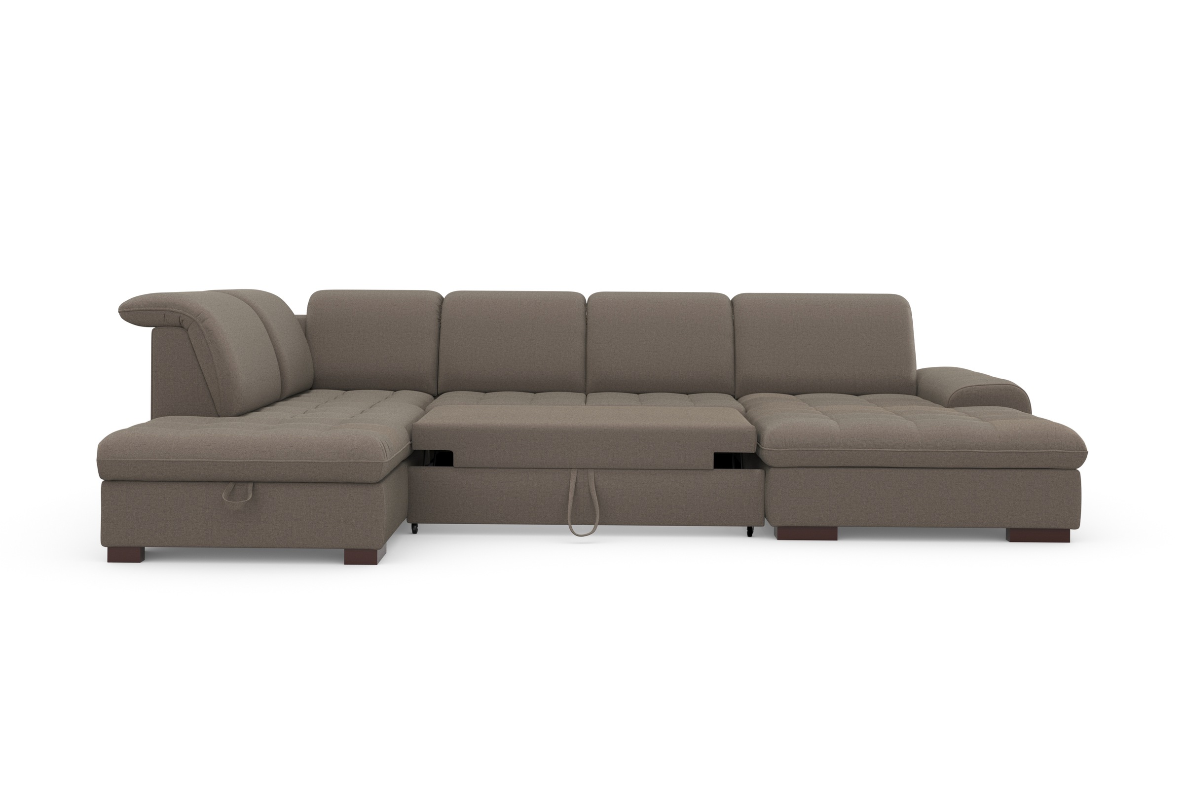 sit&more Wohnlandschaft »Luxor U-Form«, wahlweise mit Bettfunktion, Bettkasten und Kopfteilverstellung