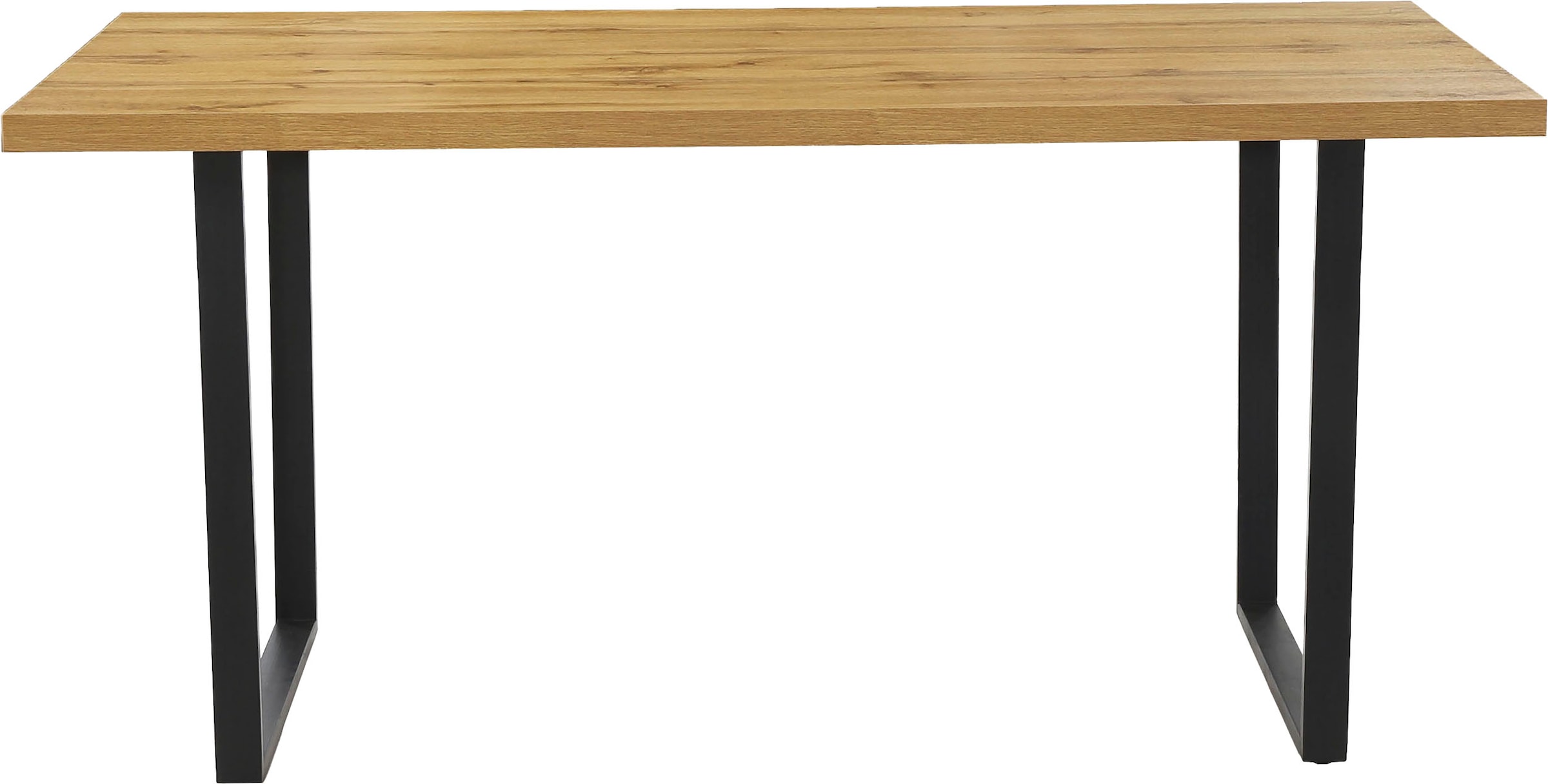 Jockenhöfer Gruppe Essgruppe »ROGER, Sitzgruppe, Esstisch 160 cm, 4 Stühle« Set, Esstisch 160 cm plus 4 Esszimmerstühle, 5 Stk. tlg. Tischplatte Wildeiche, U-Gestell, Stühle mit Webstoff