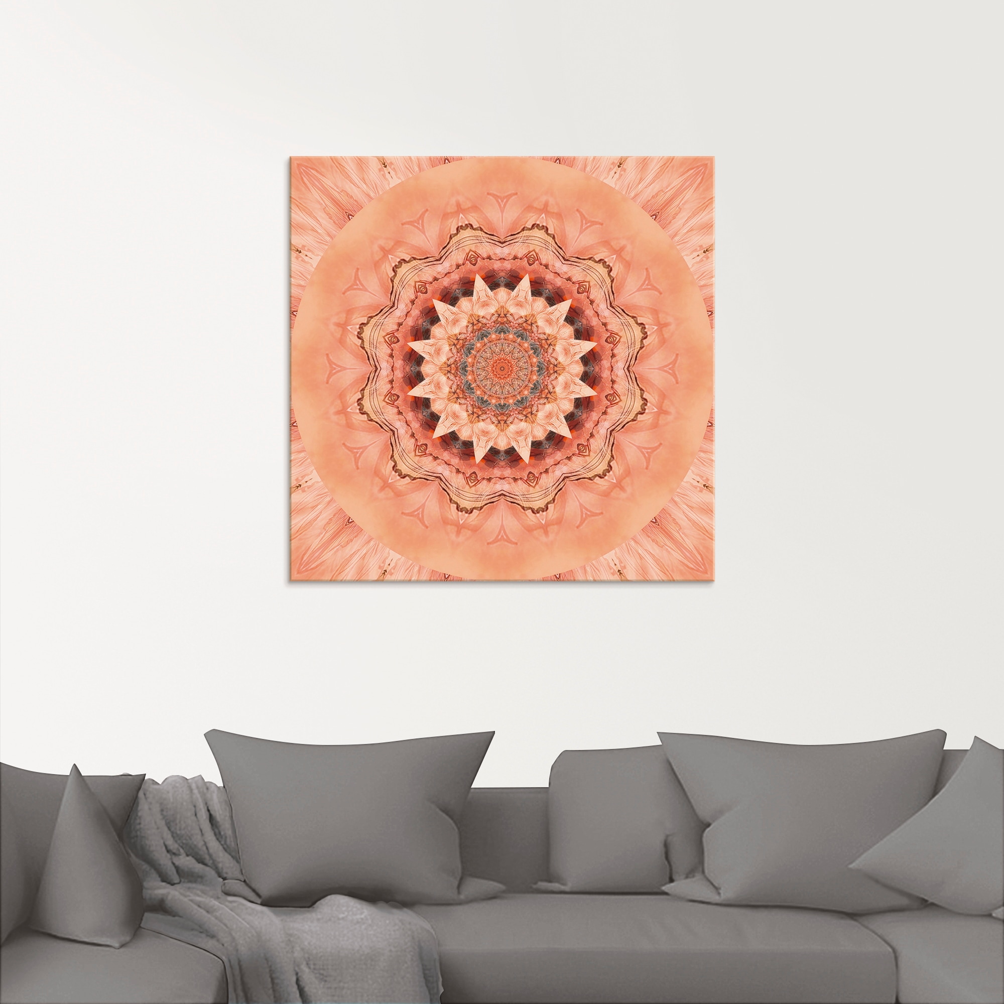 Artland Glasbild »Mandala Barmherzigkeit«, Muster, (1 St.), in verschiedenen Größen