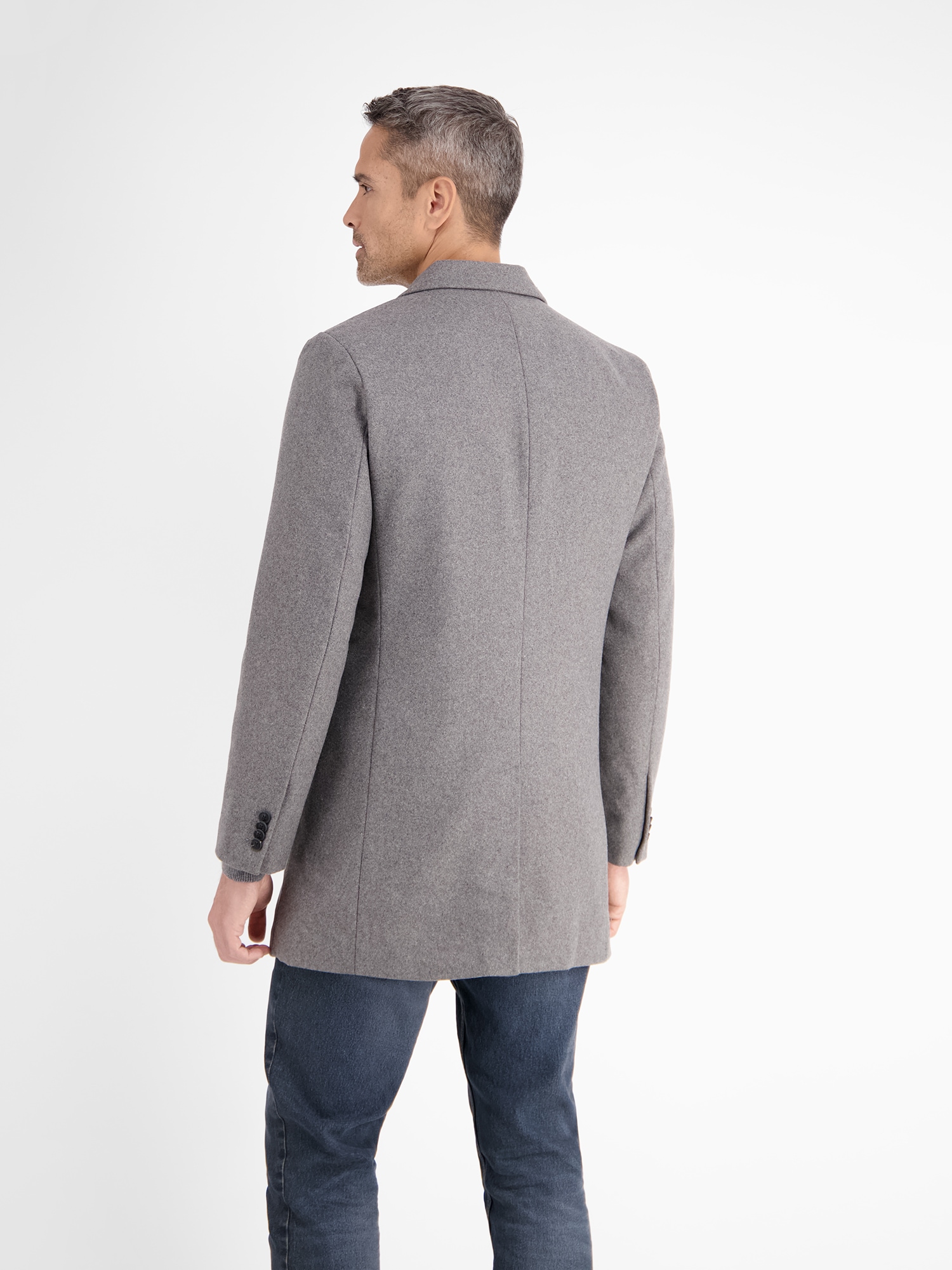 LERROS Langjacke »LERROS Eleganter Mantel mit Reverskragen und Wollanteil«, ohne Kapuze, Keine Angabe