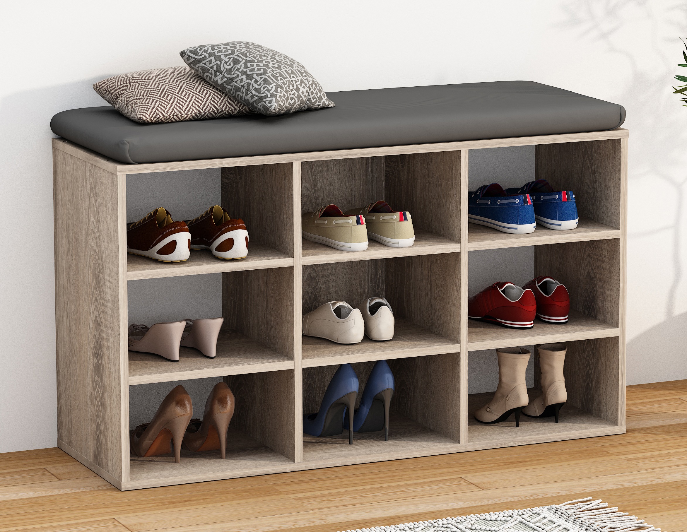 VCM Schuhregal »Holz Regal Schuhschrank Schuhregal Hinsol XS«