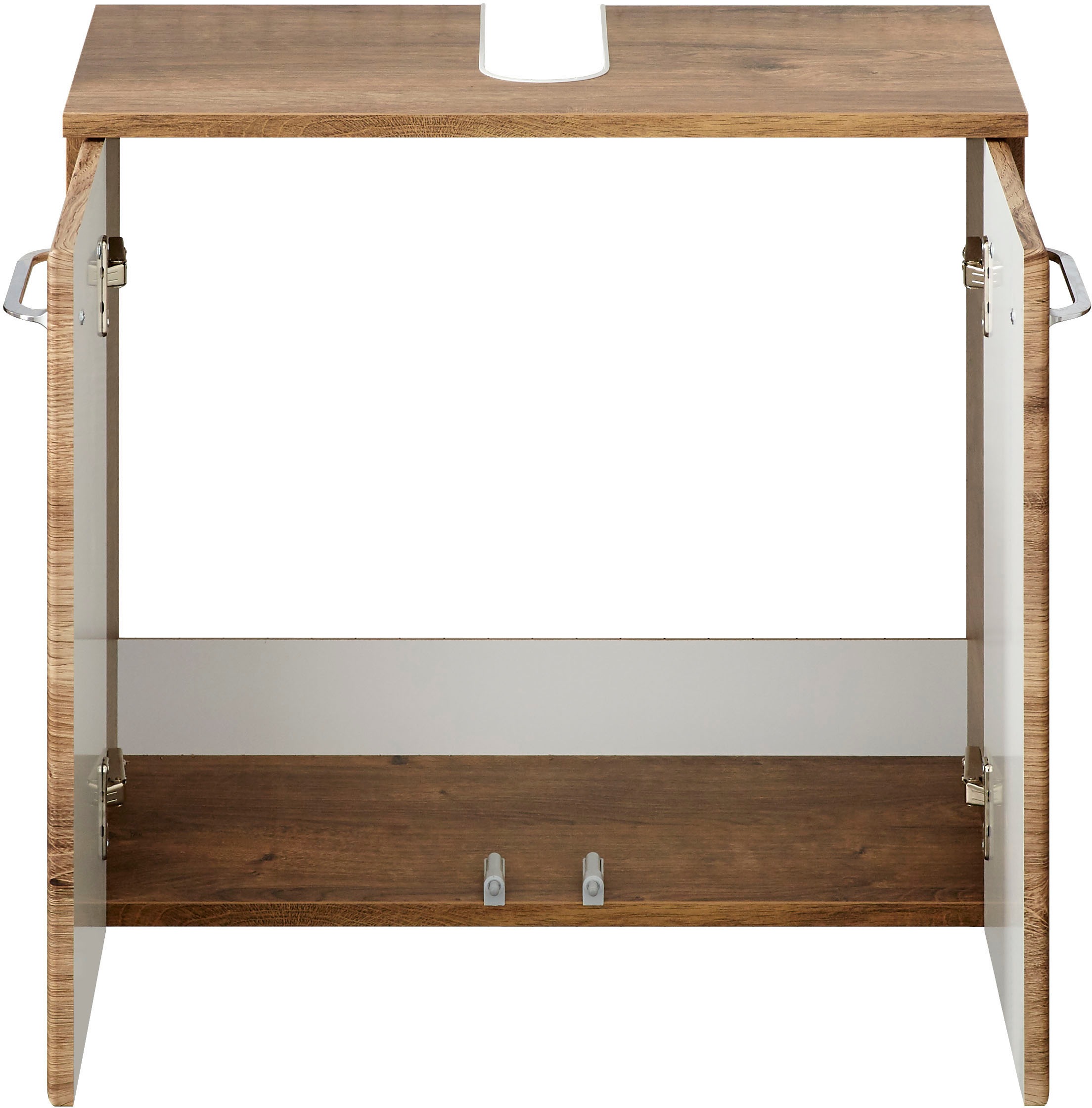 Saphir Badmöbel-Set »Quickset 943 4-teilig, Glaswaschtisch und LED-Spiegelschrank«, (Set, 4 St.), Badmöbel ohne Waschbecken, inkl. Türdämpfer, 7 Türen, 2 Schubladen