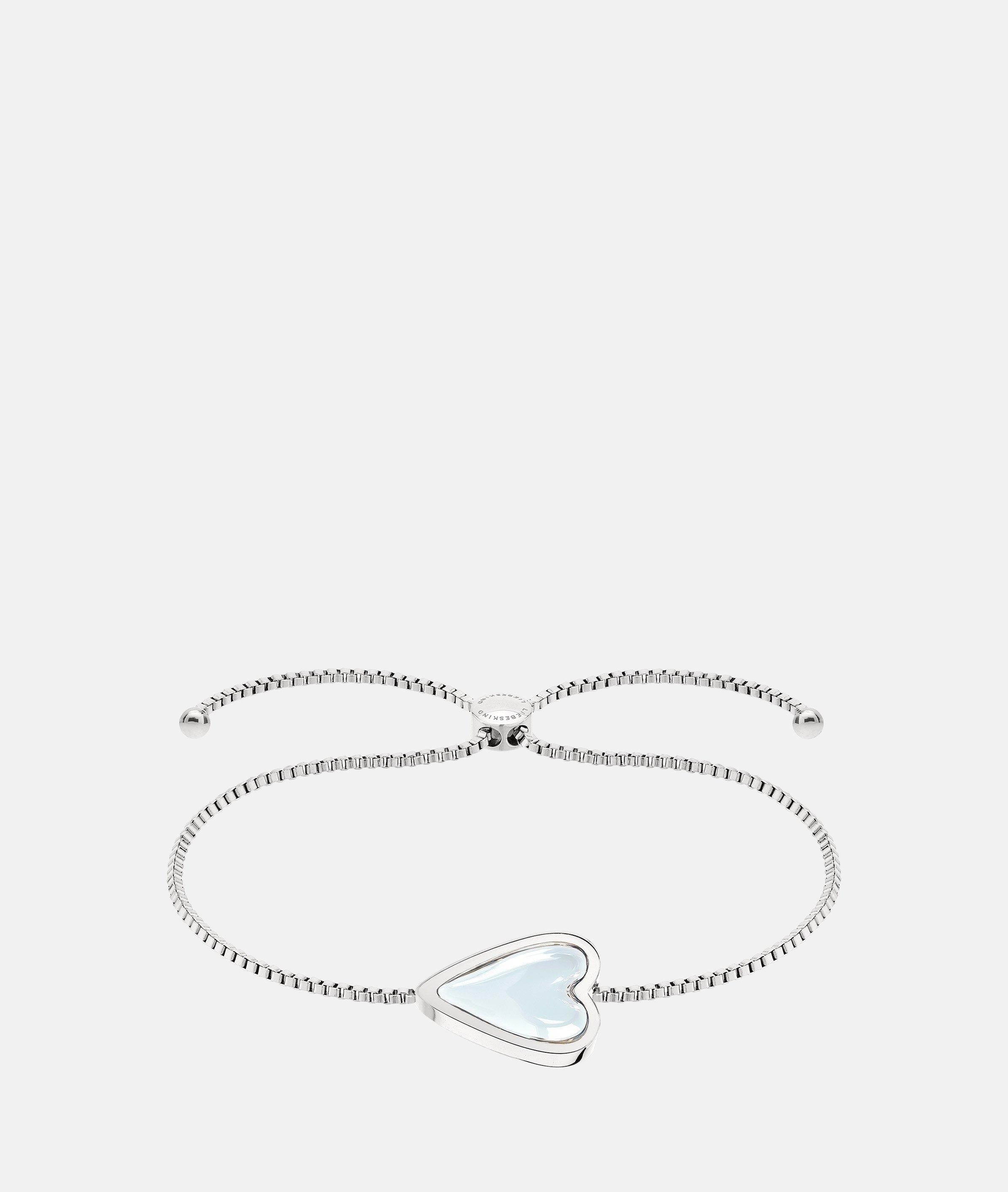 Liebeskind Berlin Edelstahlarmband »Schmuck Geschenk Armkette Glass Heart« mit Glasstein