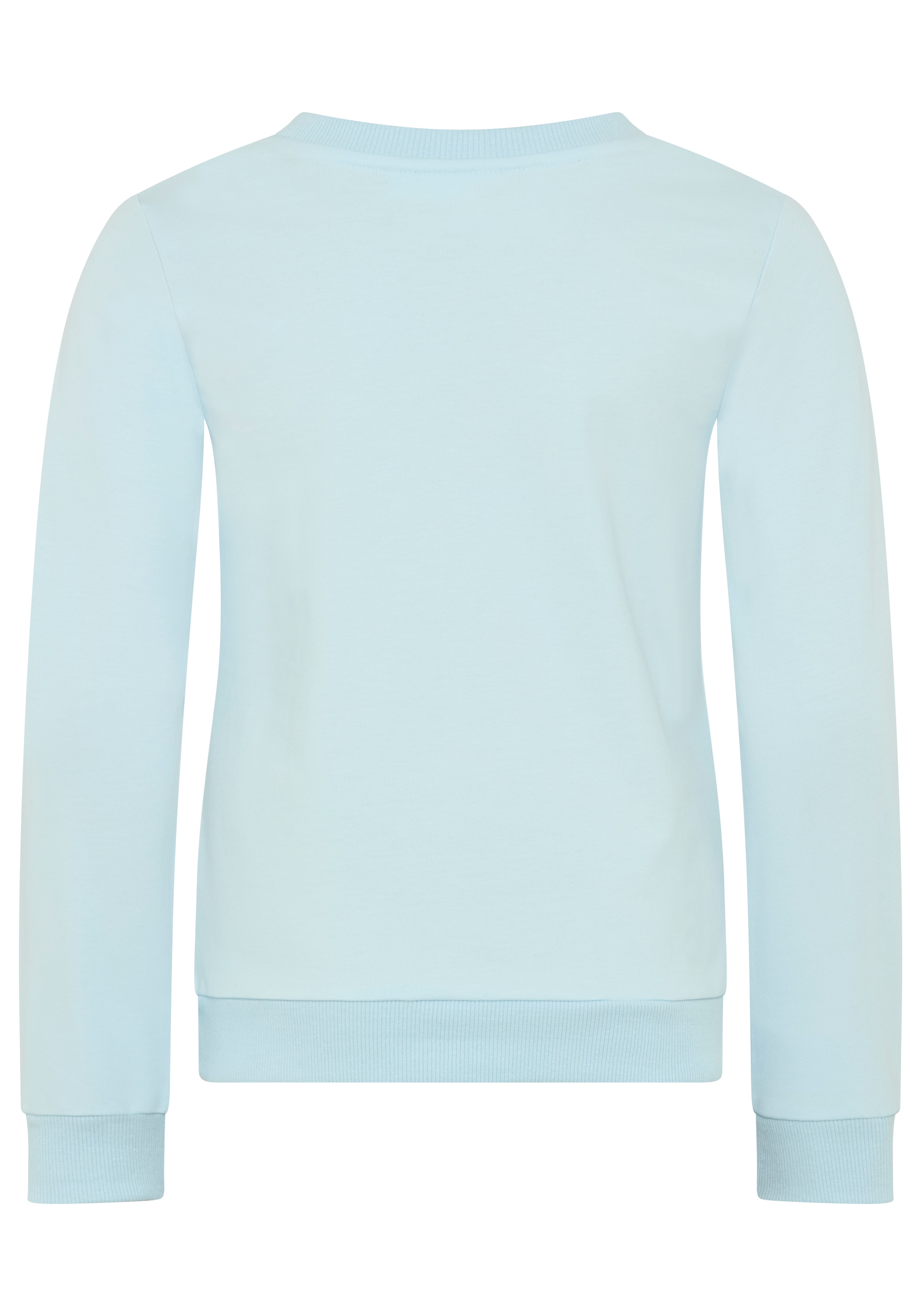 KIDSWORLD Sweatshirt »FROZEN Glitzerdruck Sweatshirt, Disney«, Disney-Shirt mit Rundhalsausschnitt, Langarm, hüftlange Basic-Passform
