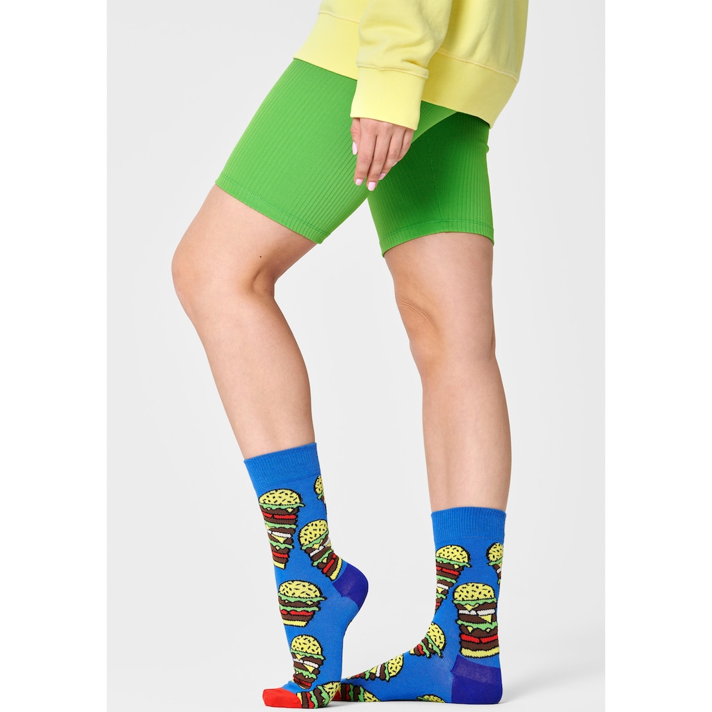 Happy Socks Socken, (Packung, 2 Paar), Burger Socks