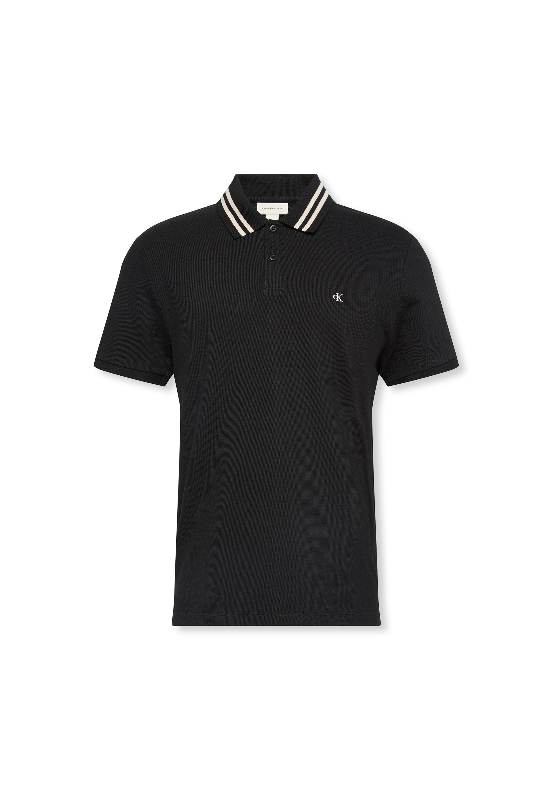 Calvin Klein Jeans Poloshirt »SS CSL PQ CLSSC TPPD«, Mit Rundhalsausschnitt