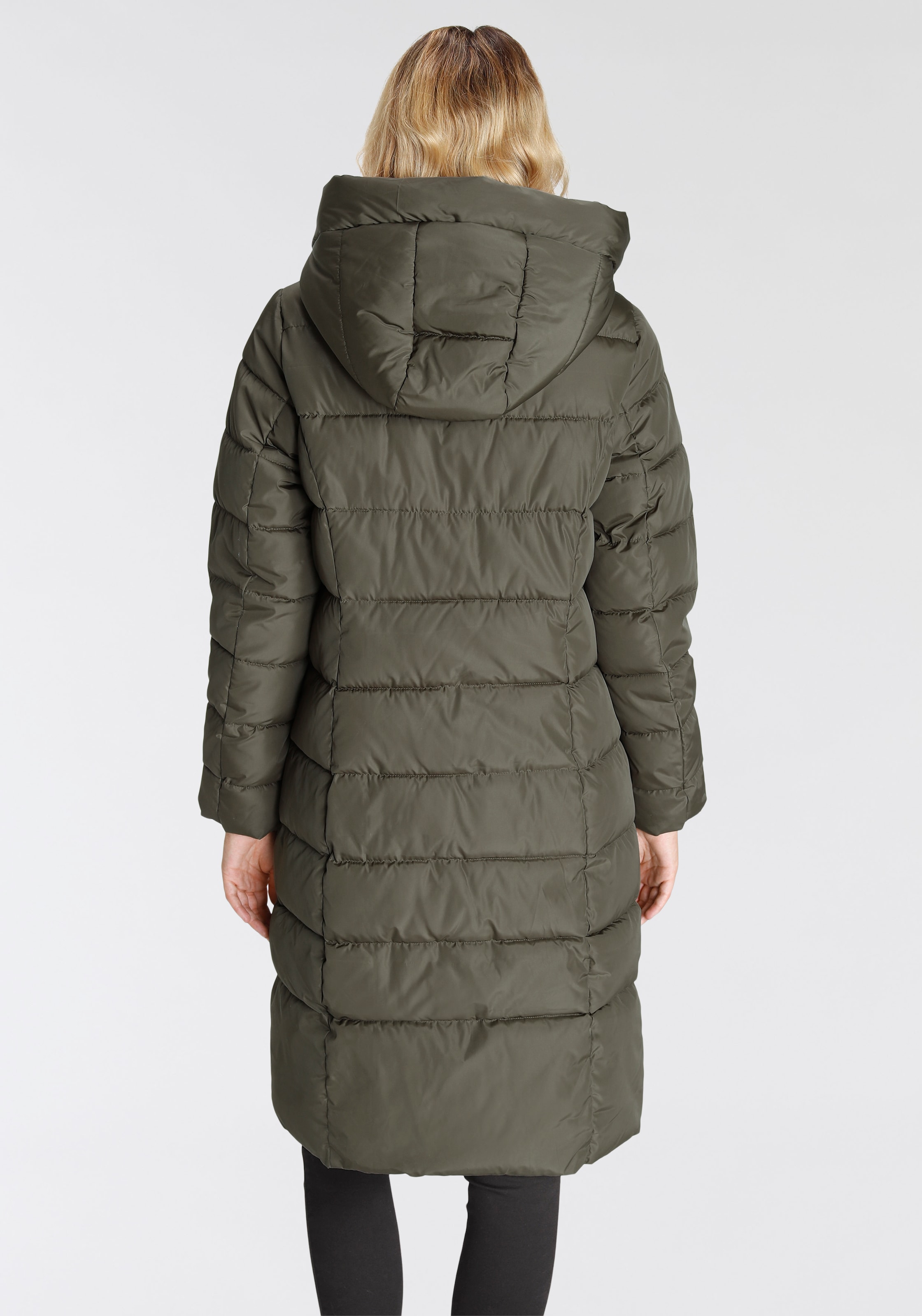ONLY Steppmantel »ONLTINA PUFFER X LONG COAT OTW«, mit Kapuze