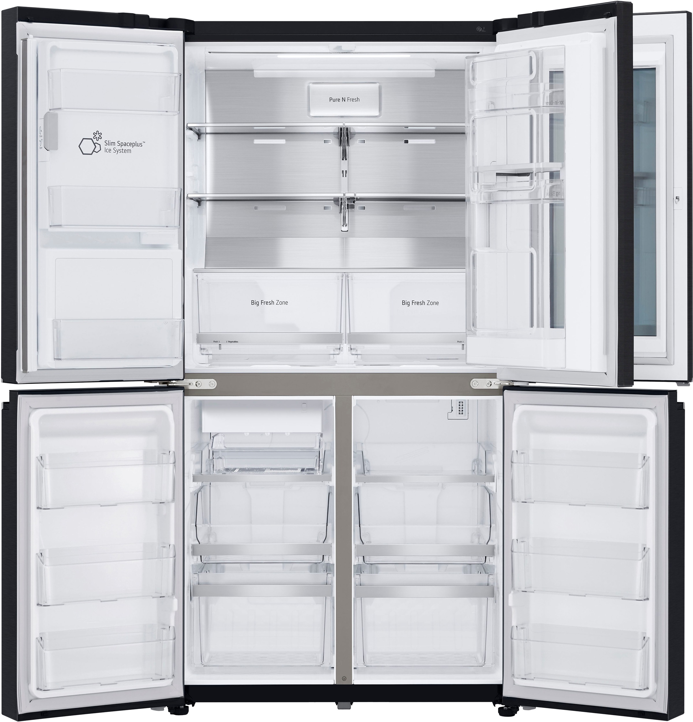 LG Side-by-Side InstaView® MultiDoor »GMX945MCCF«, Craft Ice Bereiter, InstaView™