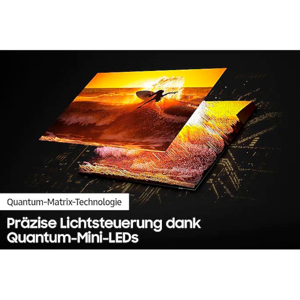 Samsung QLED-Fernseher »55" Neo QLED 4K QN85B (2022)«, 138 cm/55 Zoll, Smart-TV, Quantum Matrix Technologie mit Neo Quantum 4K,HDR 1500,Supreme UHD