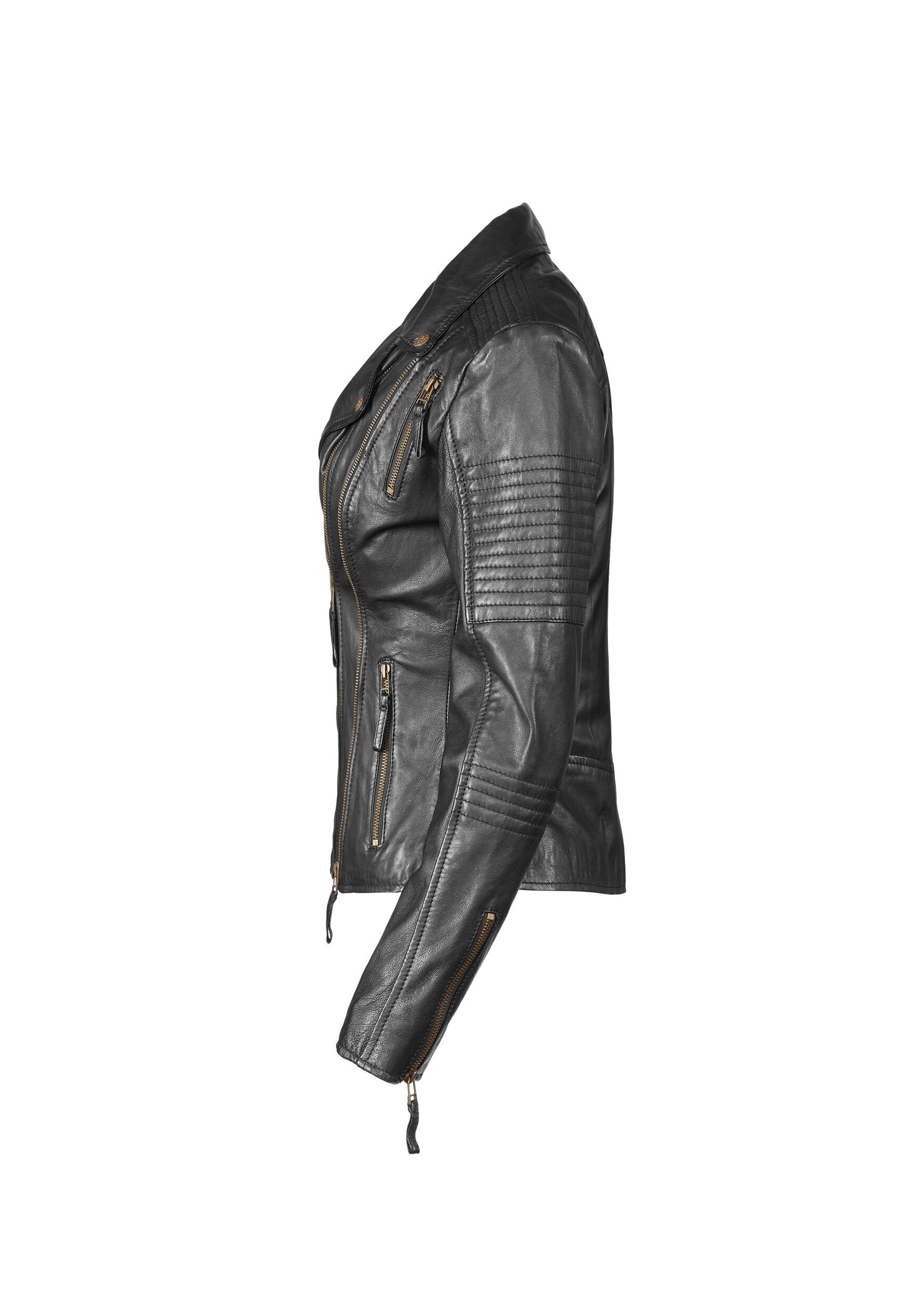 Apple of Eden Lederjacke »Apple of Eden Lederjacke AOE-114« ohne Kapuze aus weichem Leder