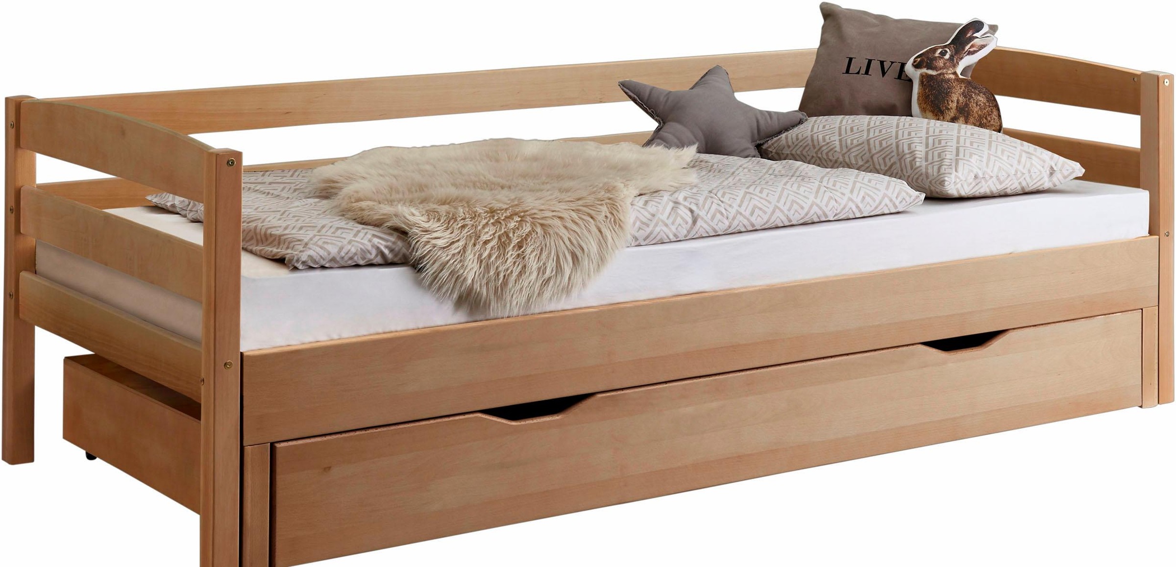 Relita Funktionsbett, mit Lattenrost, Bettschublade und Auszug auf 180x200 cm kaufen