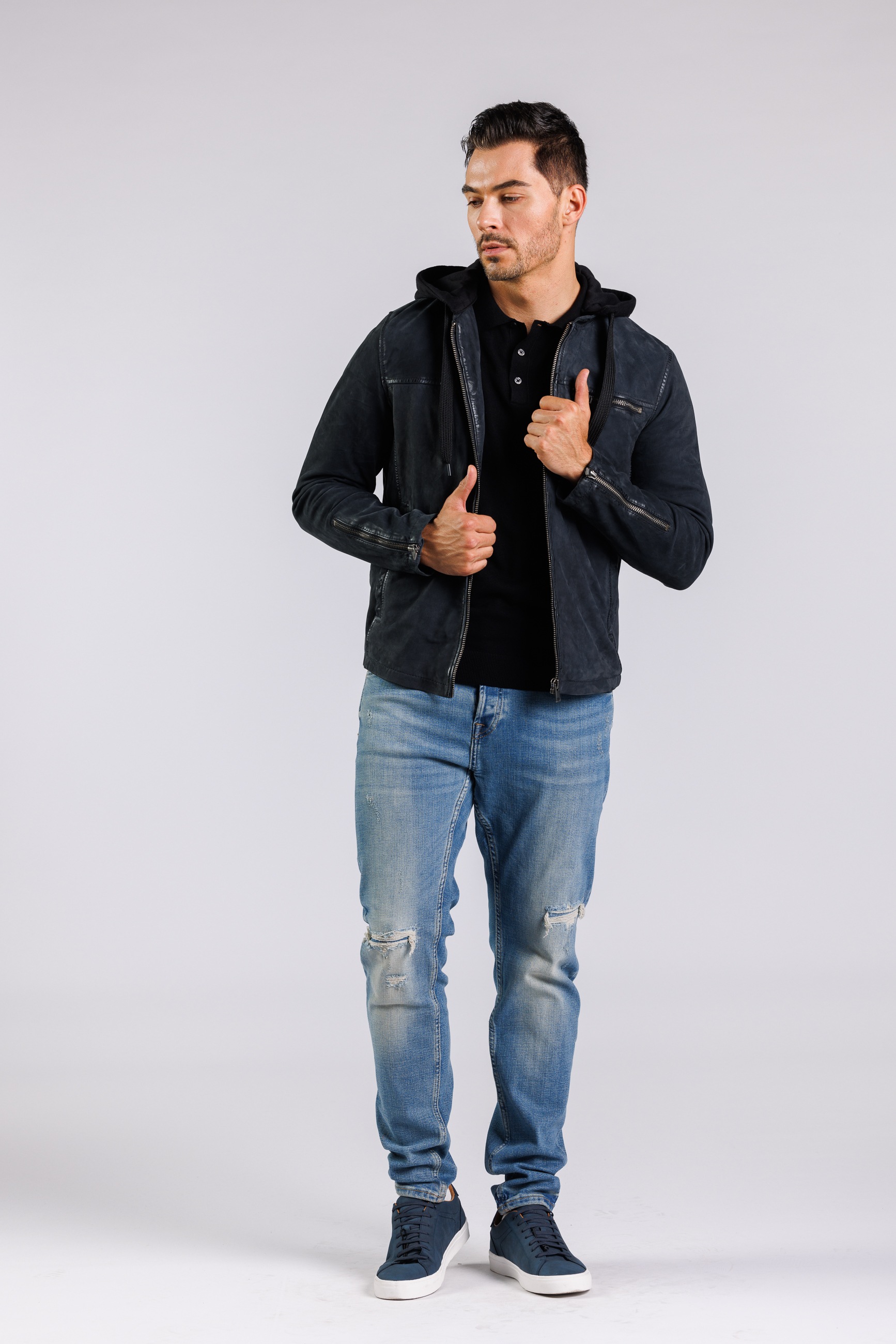 Freaky Nation Lederjacke »Mailo-FN«