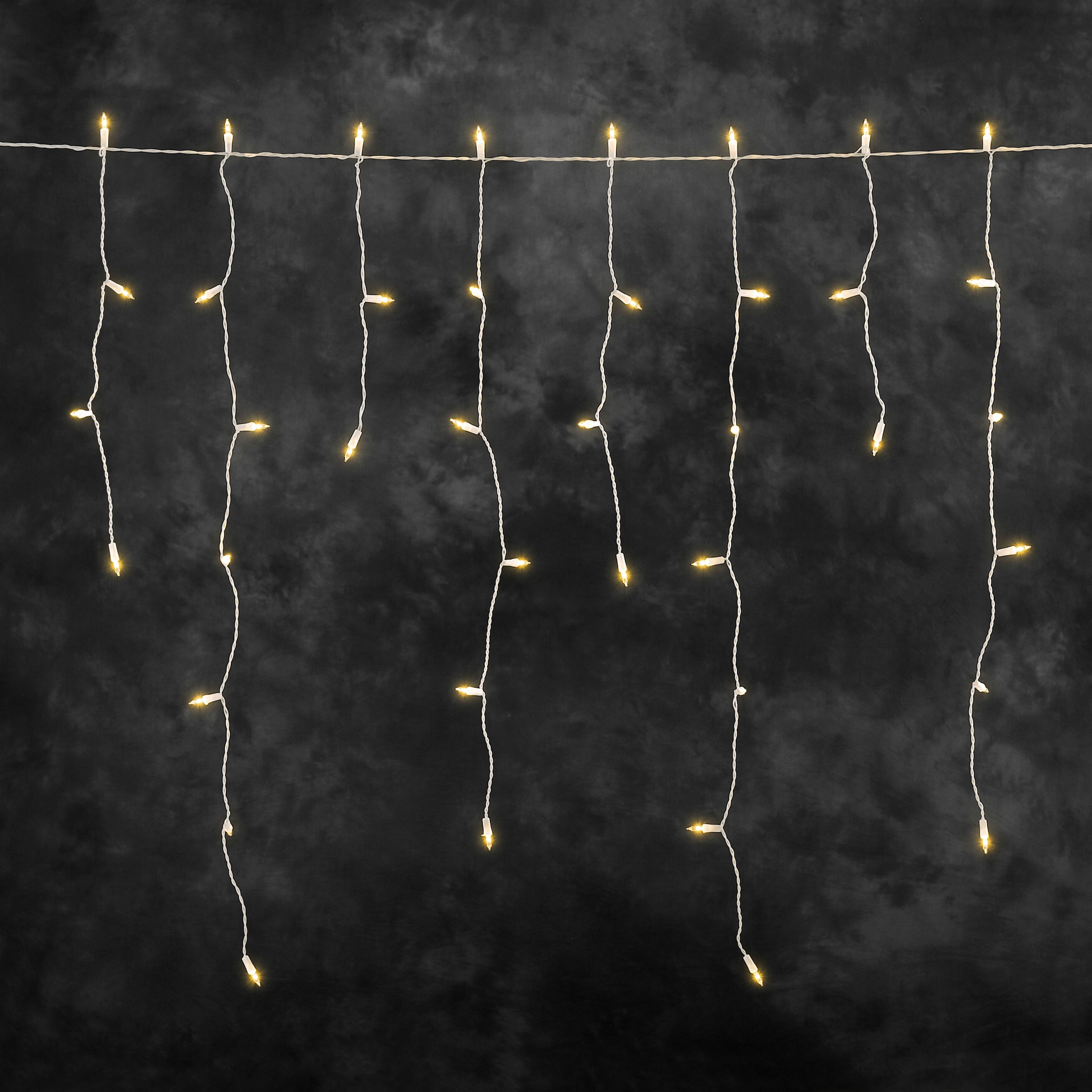 KONSTSMIDE LED-Lichtervorhang »Weihnachtsdeko Eisregen LED im OTTO Lichtervorhang, Shop aussen«, 200 Dioden St.-flammig, bernsteinfarbene Online 200