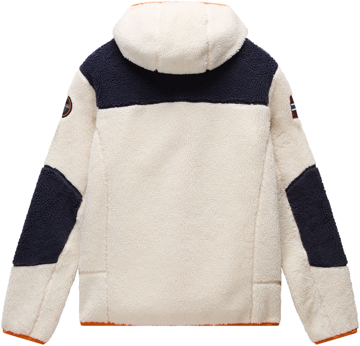 Napapijri Plüschjacke »YUPIK«, mit Kapuze, mit kontrastfarbenen Details