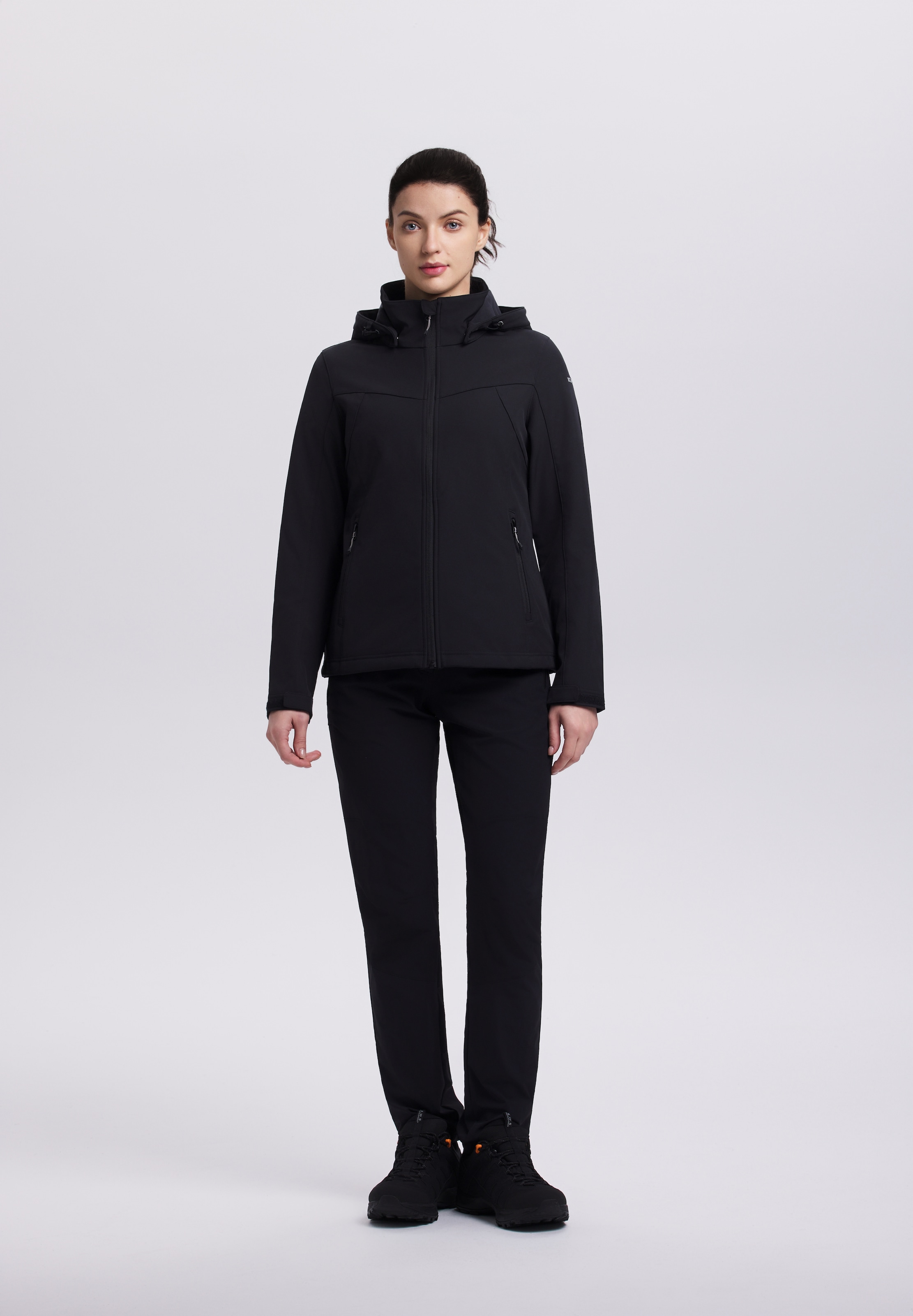 Icepeak Softshelljacke »BRENHAM« mit Kapuze winddicht, wasserabweisend, atmungsaktiv, mit abnehmbarer Kapuze