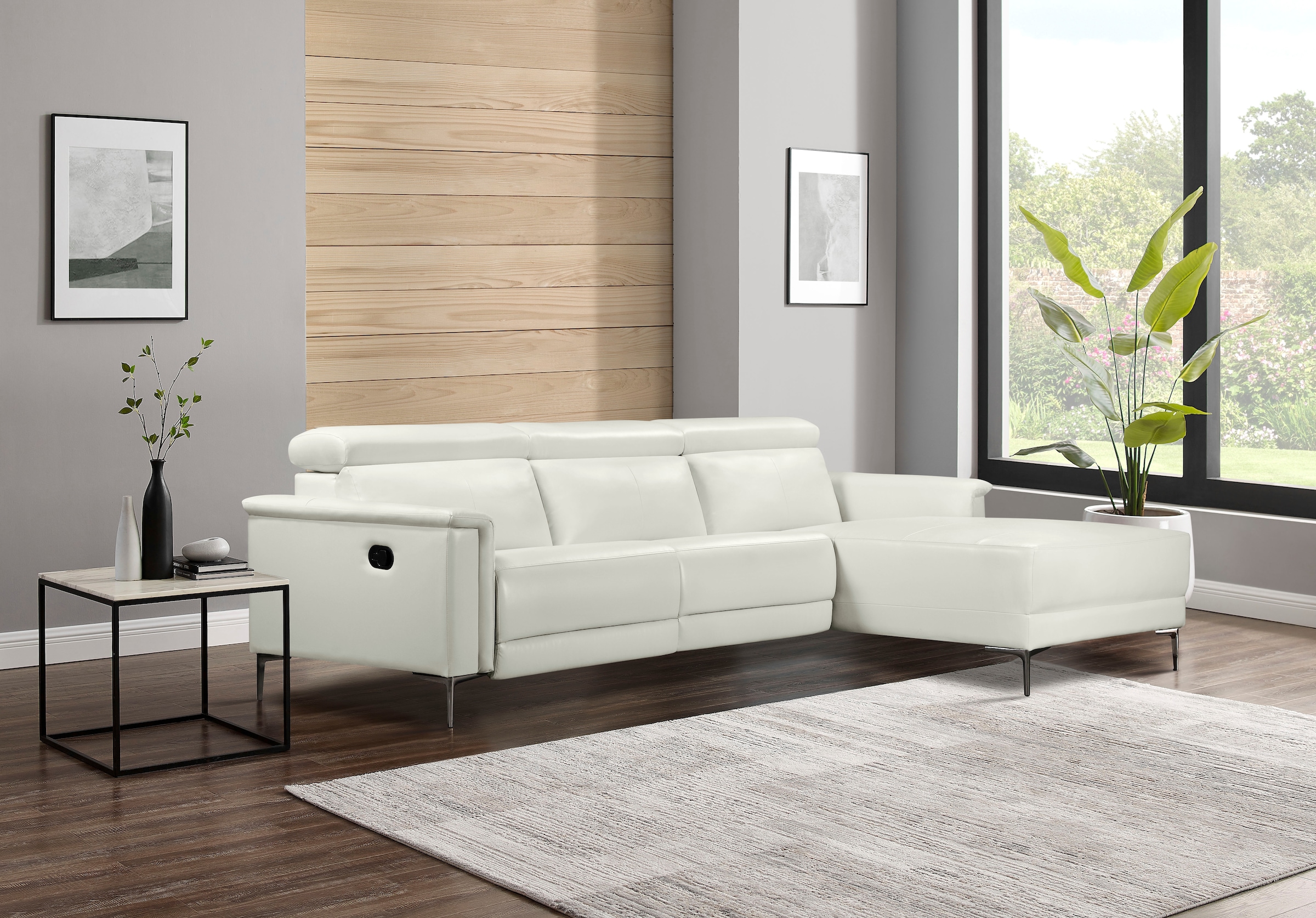 Places of Style Ecksofa Lund, mit man. o. elektr. Relaxfunktion und USB/ Kopfteilverstellung