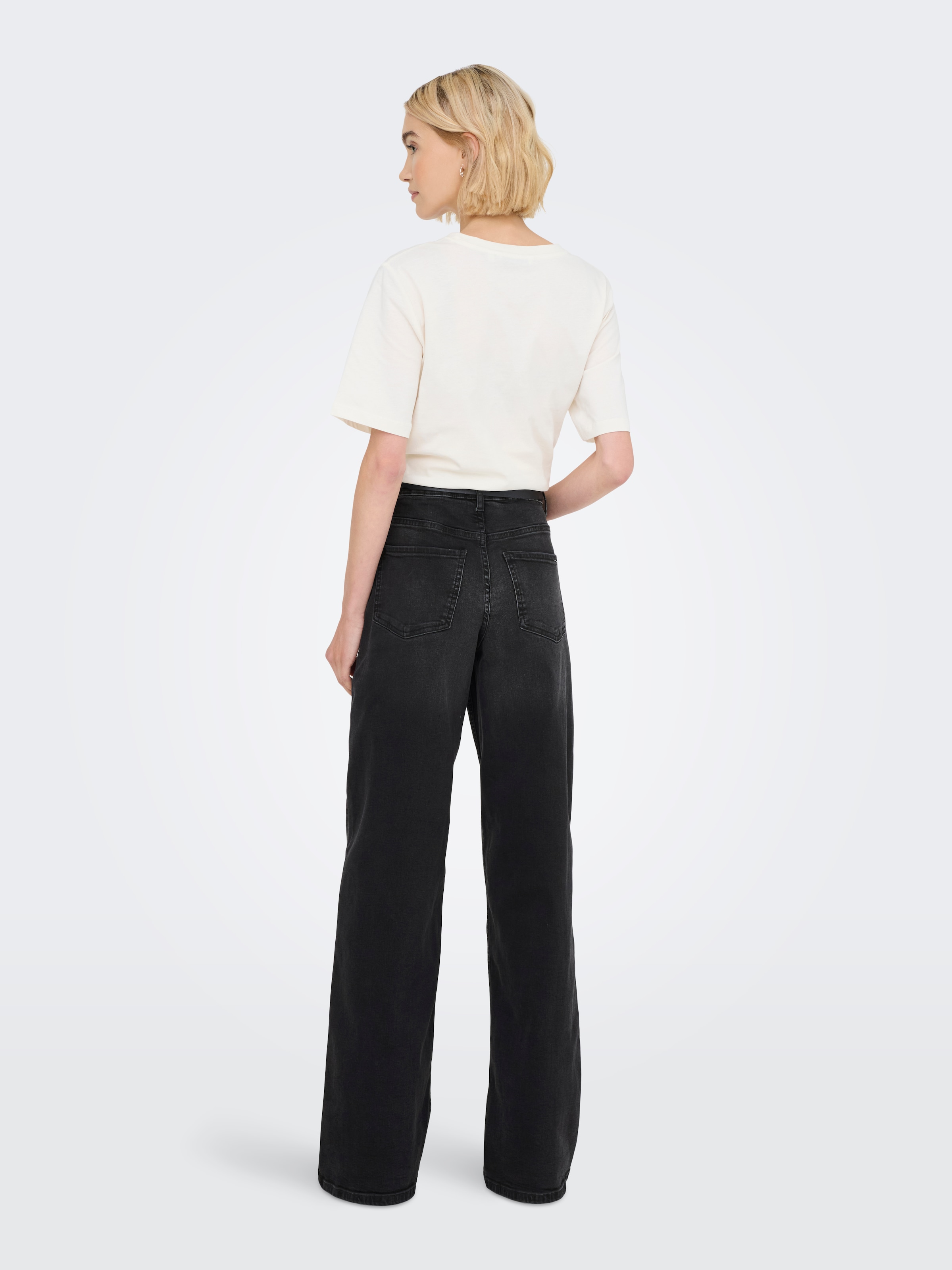 JDY High-waist-Jeans »JDYFELINA-FINA HW WIDE BLK JEANSDNM NOOS«