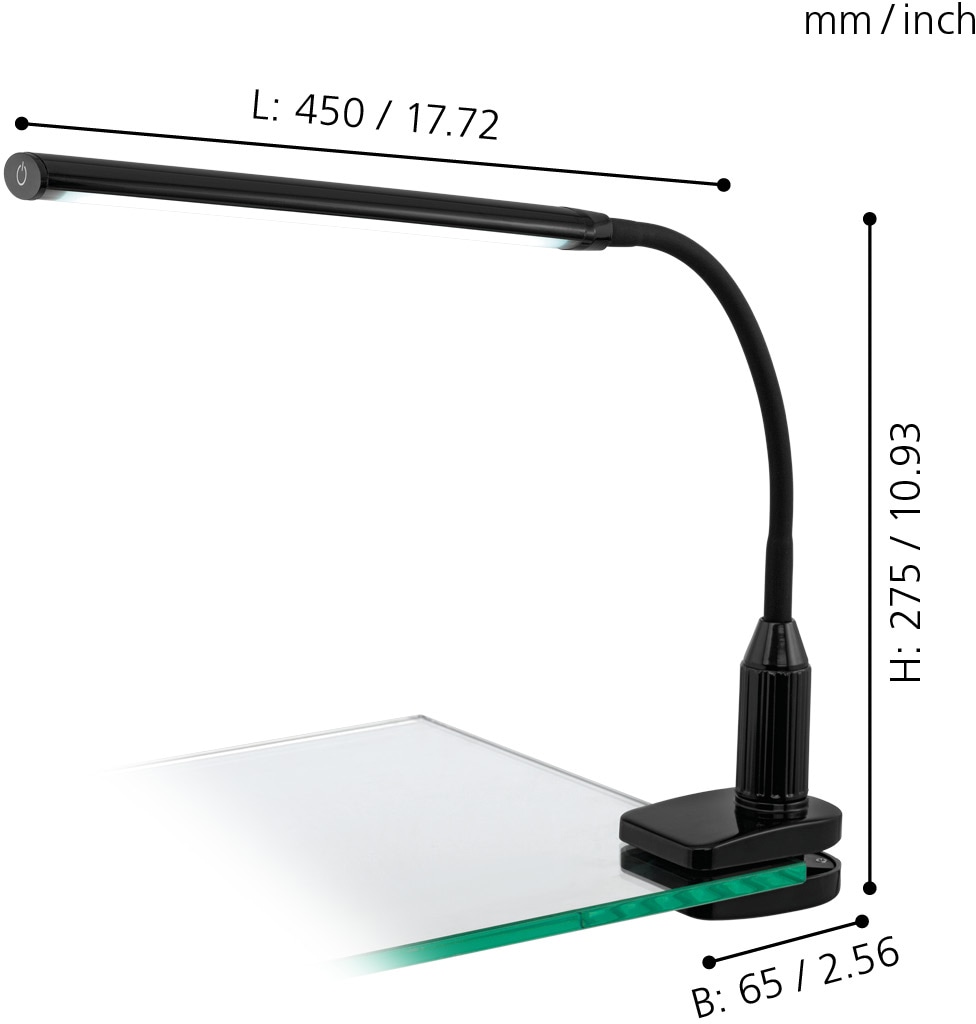 EGLO Klemmleuchte »LAROA«, 1 flammig, Leuchtmittel LED-Board | LED fest integriert