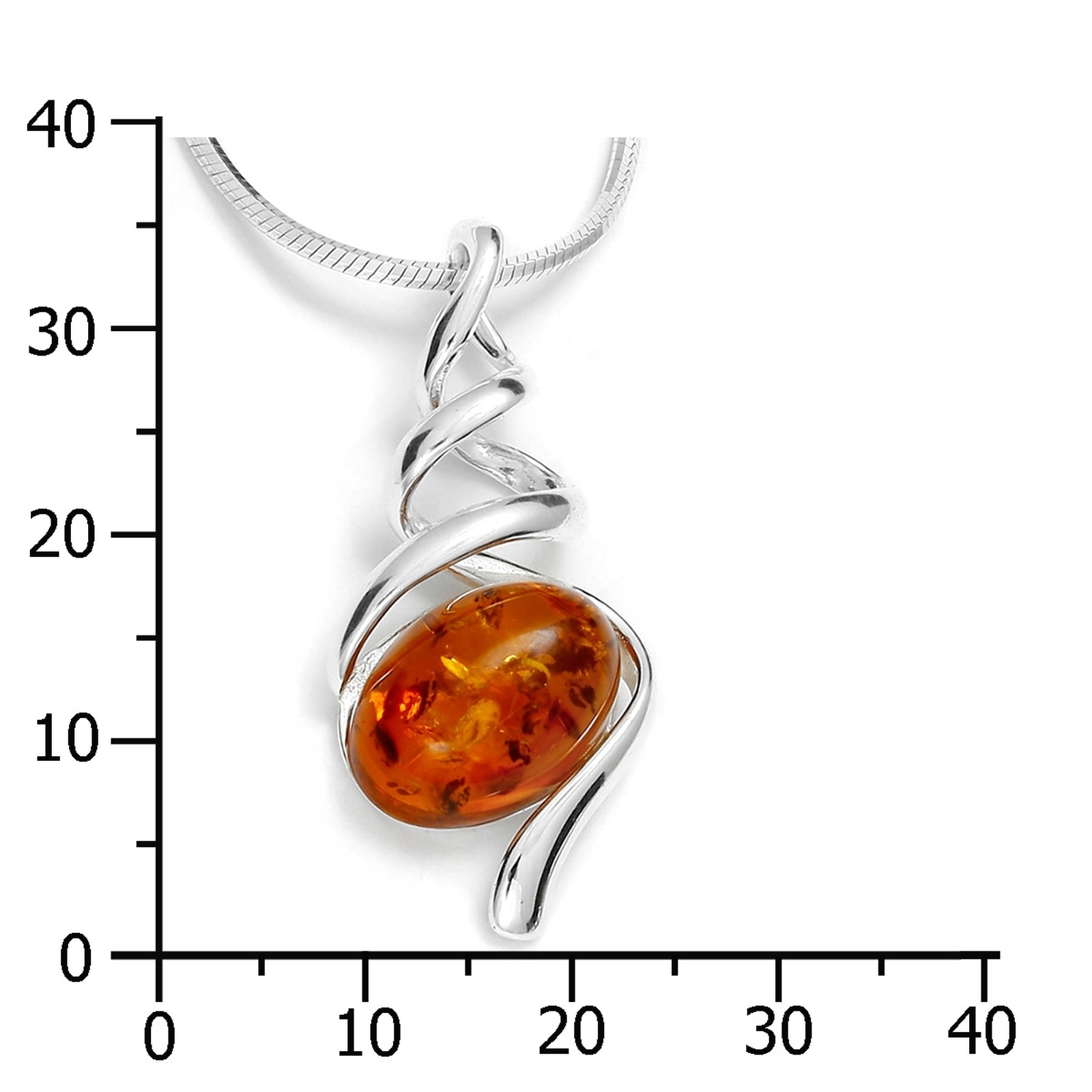 OSTSEE-SCHMUCK Kette mit Anhänger »- Noemi - Silber 925/000 - Bernstein«