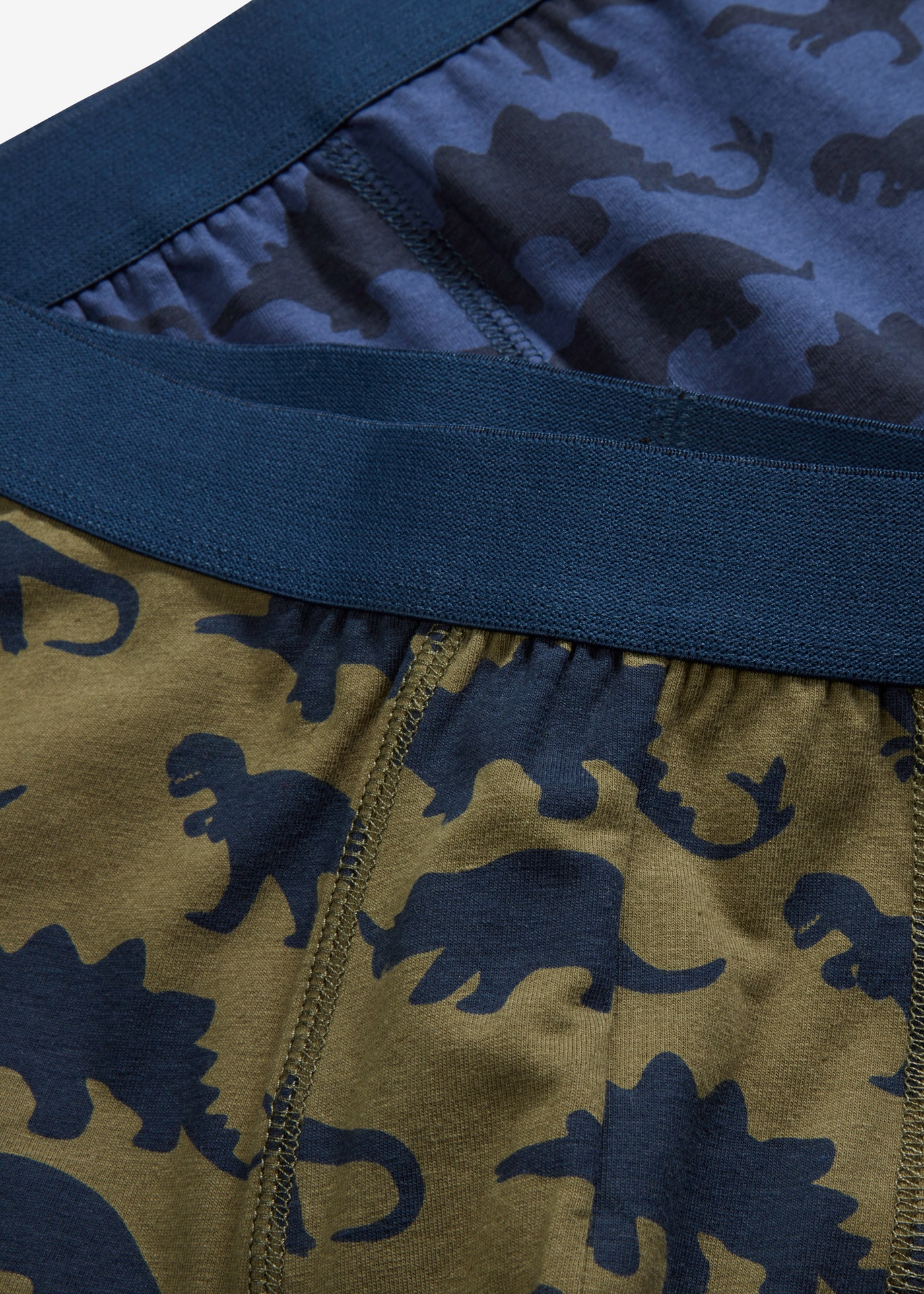 bonprix Boxershorts Packung, 5 Stk. sportlicher Schnitt, mit breitem Bund, mit Dino-Print, 5er-Pack