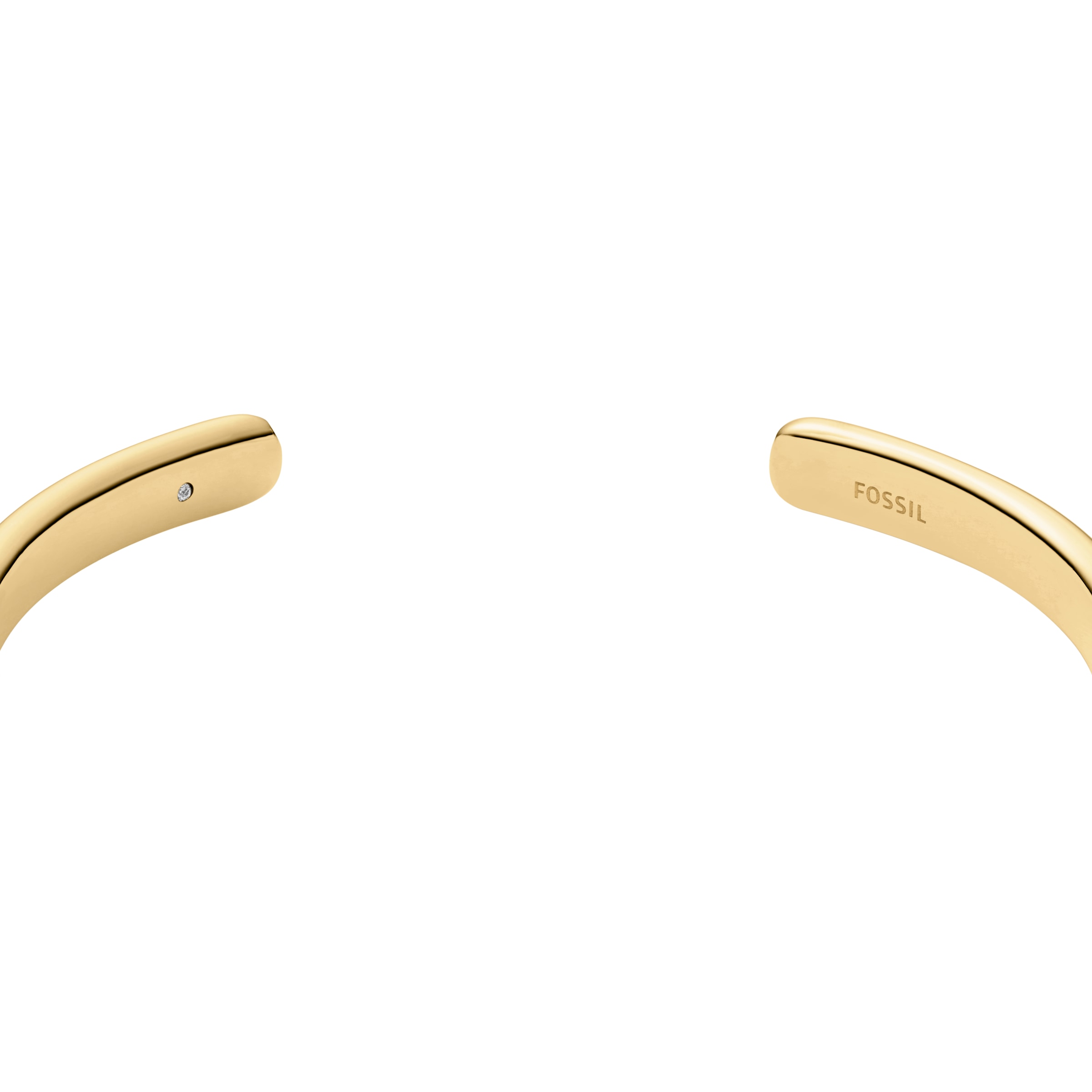 Fossil Armspange »Schmuck Geschenk Edelstahl JEWELRY« mit Glasstein