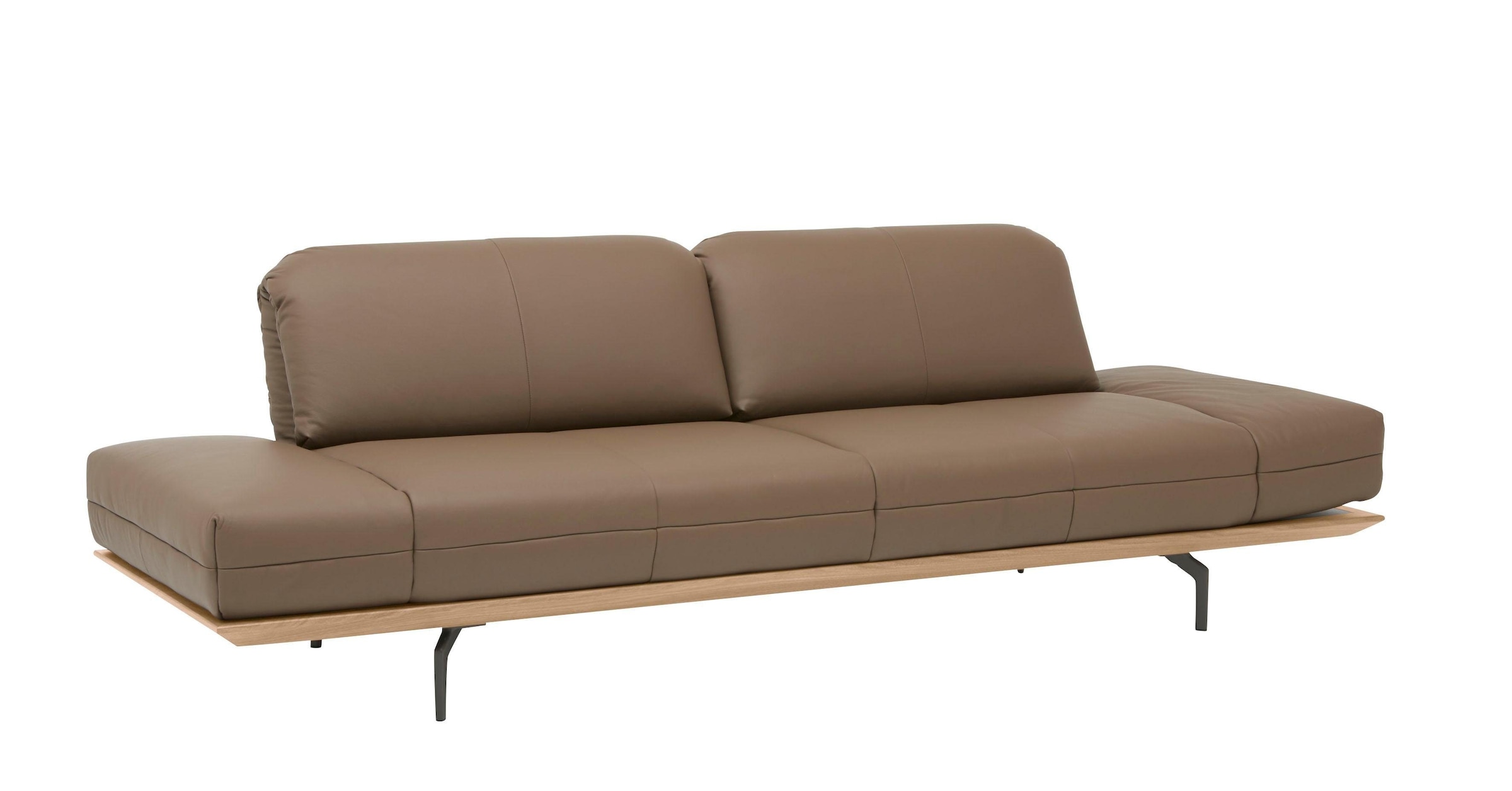 Creation BY ROLF BENZ 4-Sitzer »CR.420, Designsofa, Loungesofa« in 2 Qualitäten, Holzrahmen in Eiche Natur oder Nußbaum, Breite 252 cm