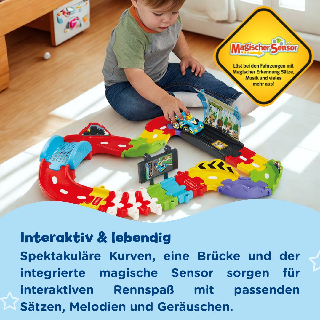 Vtech® Autorennbahn »Tut Tut Baby Flitzer - Kleine Rennstrecke« inklusive Tut Tut Baby Flitzer