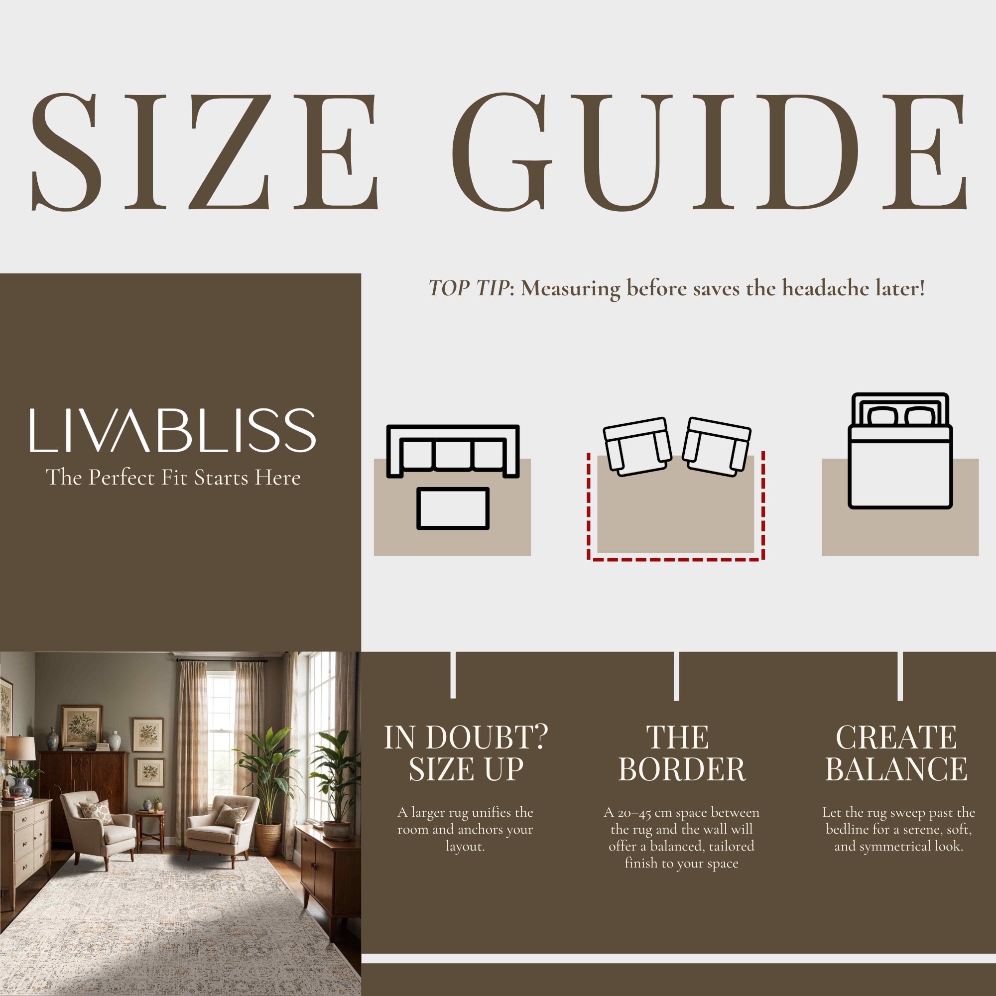 Livabliss Teppich »GIJON« rechteckig 14 mm Höhe Skandinavischer Teppich, Modernes Karo Design, Kurzflor, Wohnzimmer