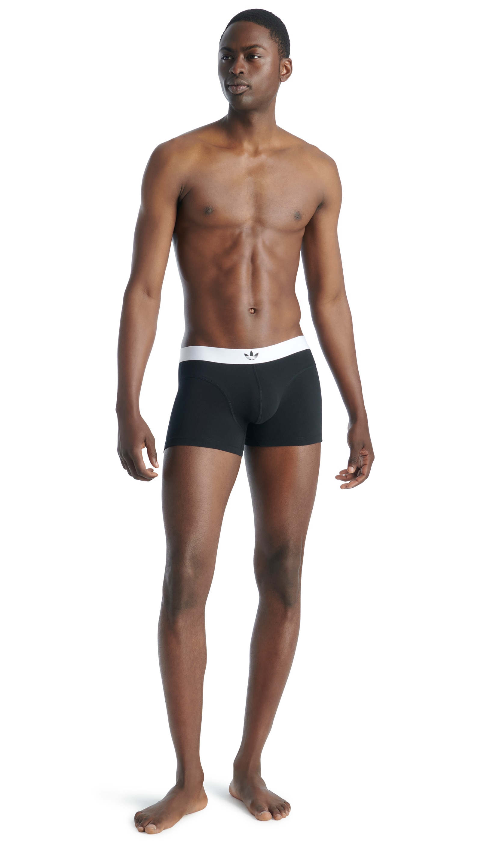 adidas Originals Trunk »Comfort Flex Cotton Body Lines«, (2er Pack), mit kontrastfarbenem Markengummi-Bund