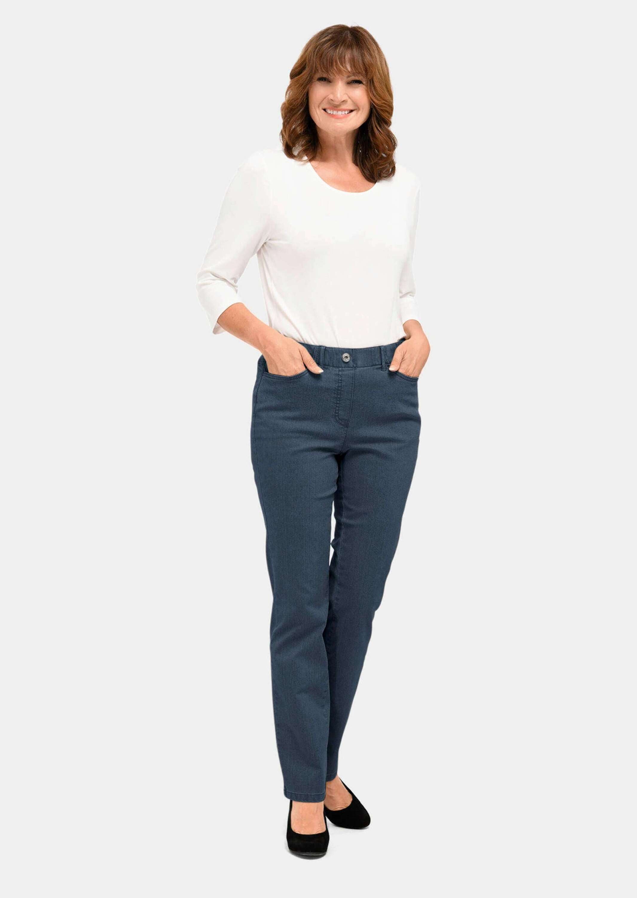 GOLDNER Regular-fit-Jeans »Klassische Jeansschlupfhose MARTHA« Dehnbar in jede Richtung