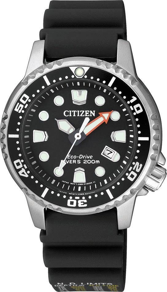 Citizen Taucheruhr »Promaster Marine Eco-Drive Diver 200m, EP6050-17E«, Armbanduhr, Damenuhr, Solar, bis 20 bar wassserdicht, Datum