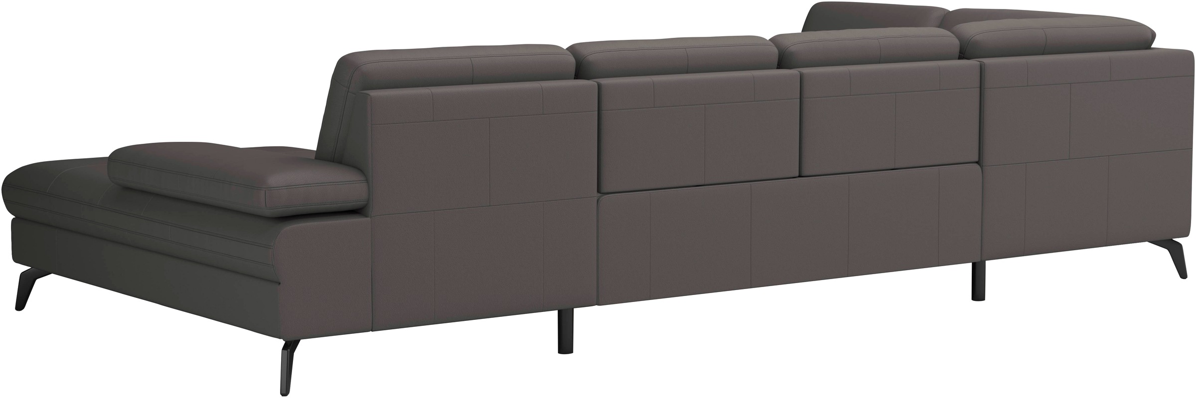sit&more Wohnlandschaft »Morris U-Form, inkl. Sitztiefenverstellung«, wahlweise mit Armteilverstellung, Bettfunktion & Bettkasten