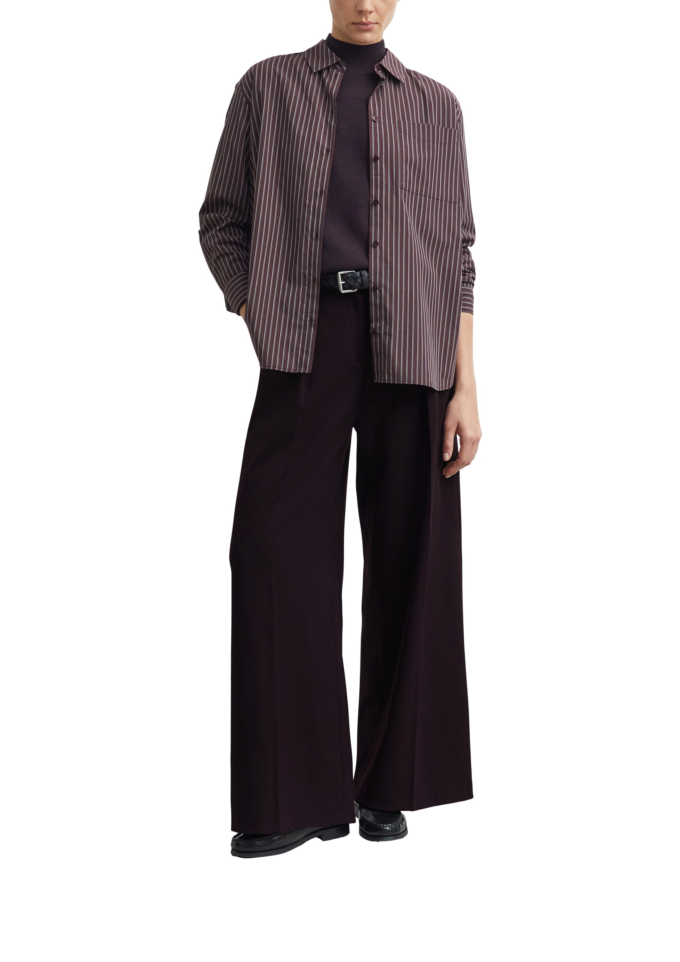 Comma Strickpullover mit Stehkragen / Viskose