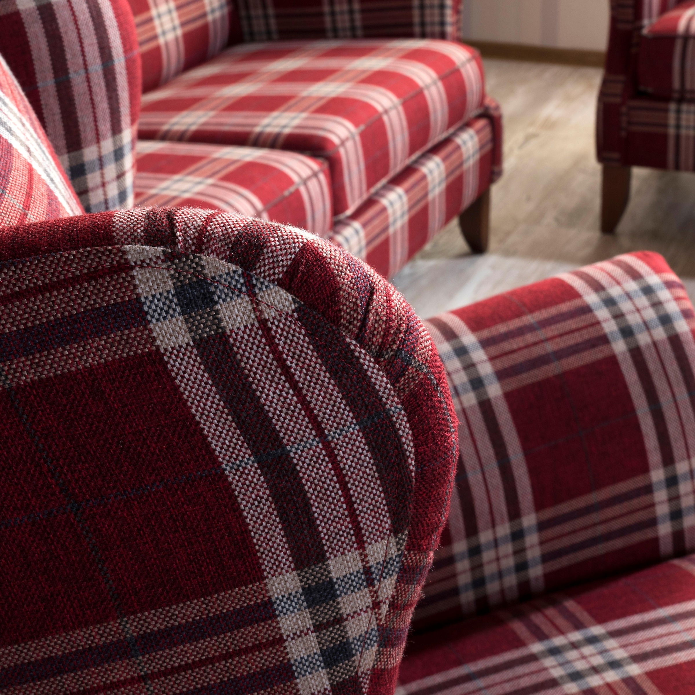 Max Winzer® 2-Sitzer »Valentina Küchensofa, hoher Sitzkomfort, Hochlehner, Ohrenbackenoptik«, Retro und modern, Breite 157 cm