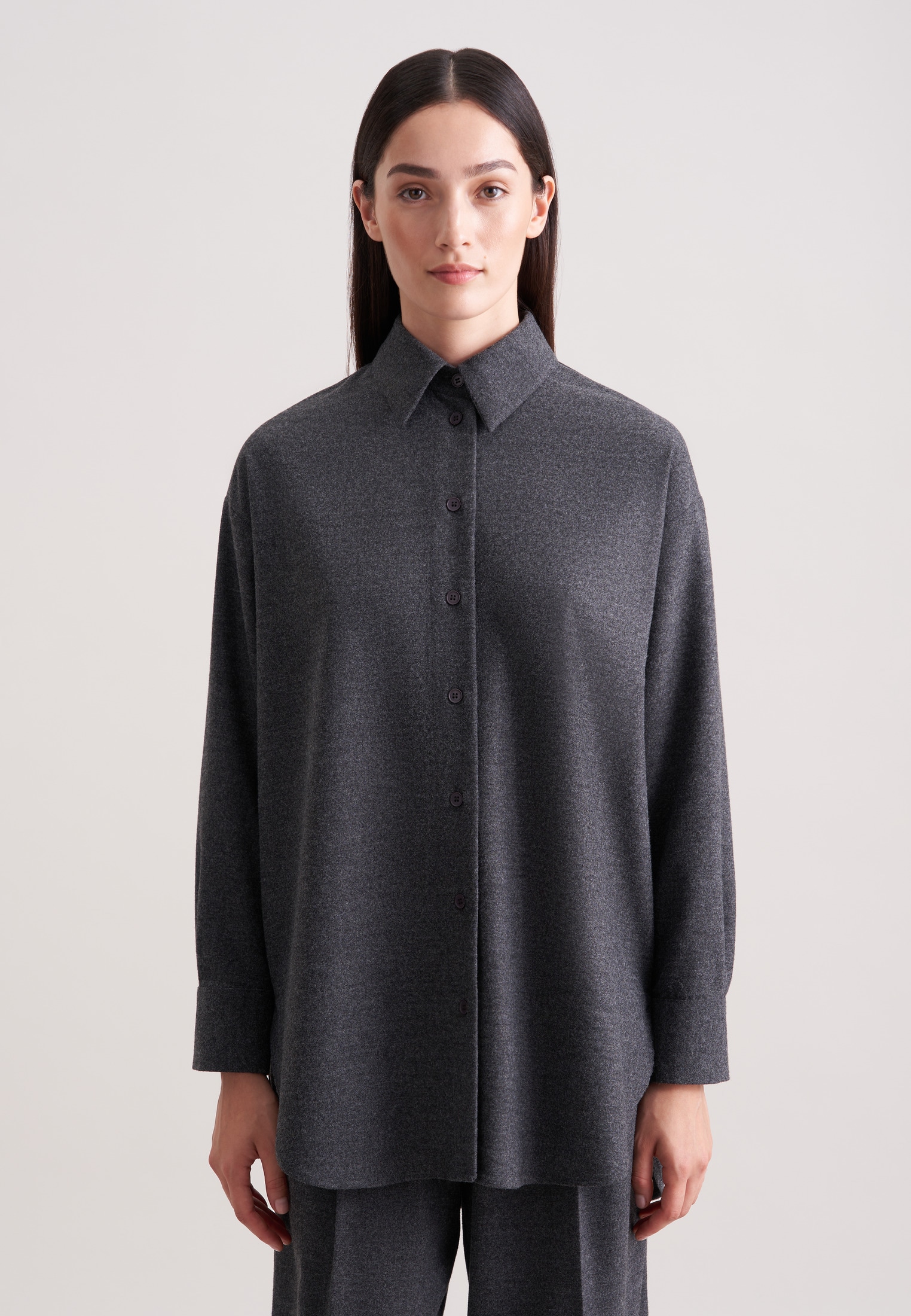 seidensticker Outdoorbluse 1/1 Kragen Flanell