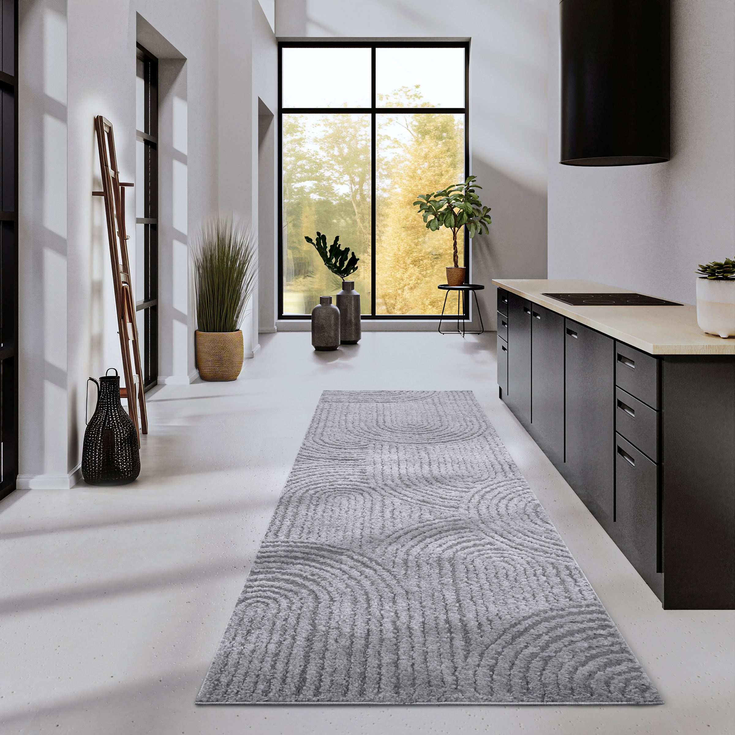 ELLE DECORATION Hochflor-Teppich »Chappe«, rechteckig, 18 mm Höhe, Shaggy, Läufer, flauschig, weich, Langflor, modern, Hoch Tief Effekt