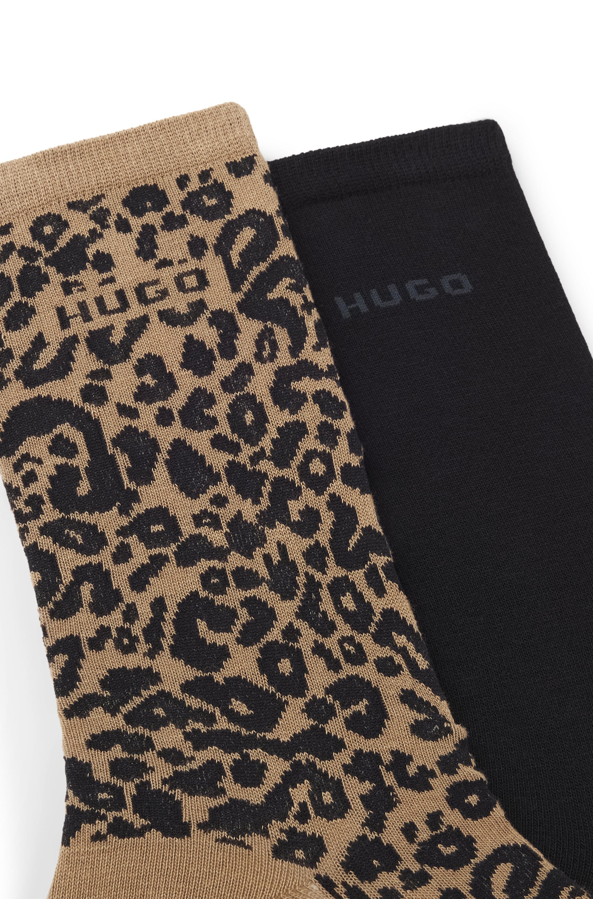 HUGO Underwear Socken »LEO LOGO« Packung, 2 Stk. tlg. mit HUGO-Schriftzug,