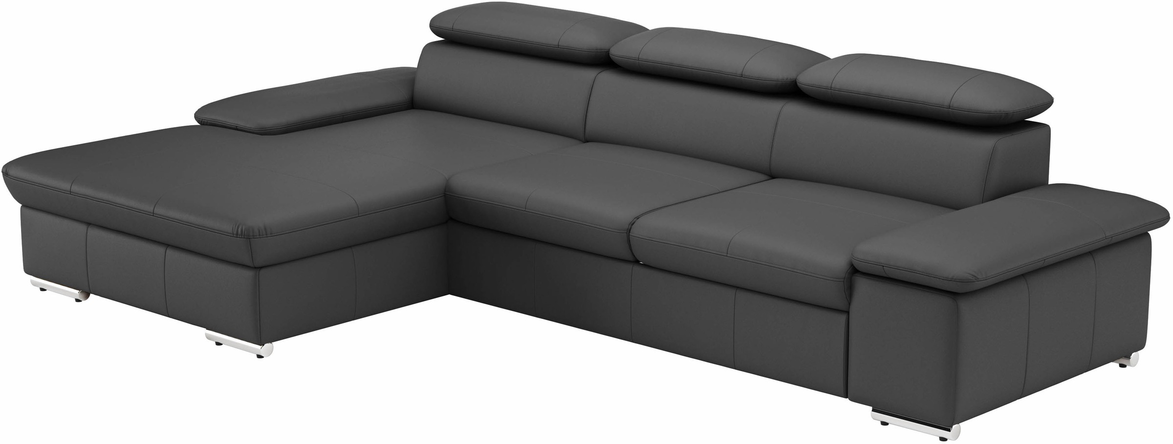 sit&more Ecksofa »Valantine L-Form, B: 286 cm«, mit Arm- & Kopfteilverstellung, optional mit Bettfunktion