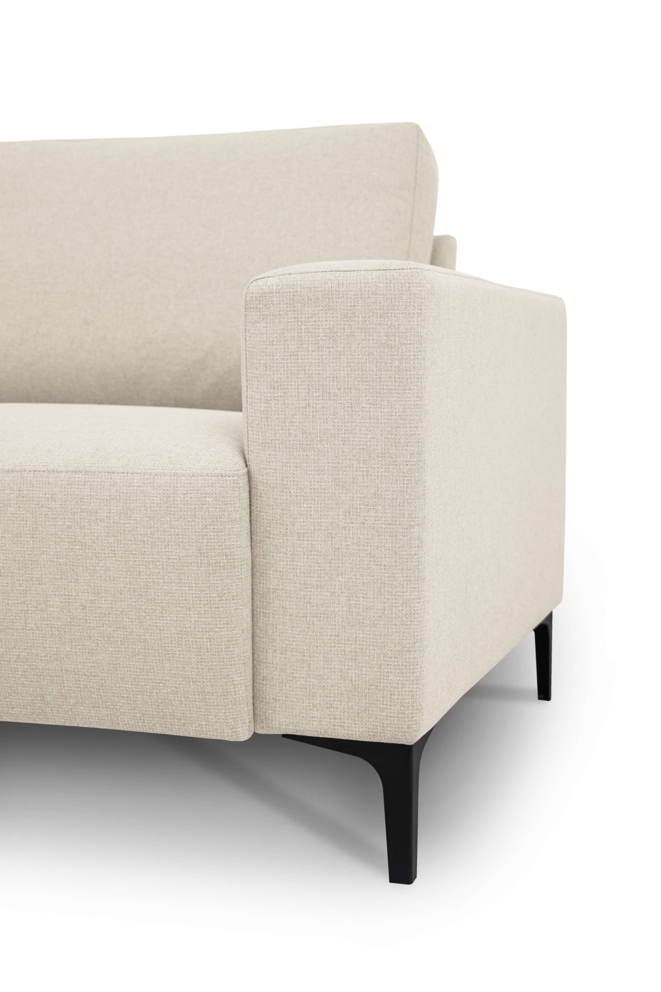 Home affaire Ecksofa »Tournon, L-Form, Breite 256 cm, Webstoff, Chenille«, Designsofa im nordischen Stil, Wellenunterfederung, Metallfüße