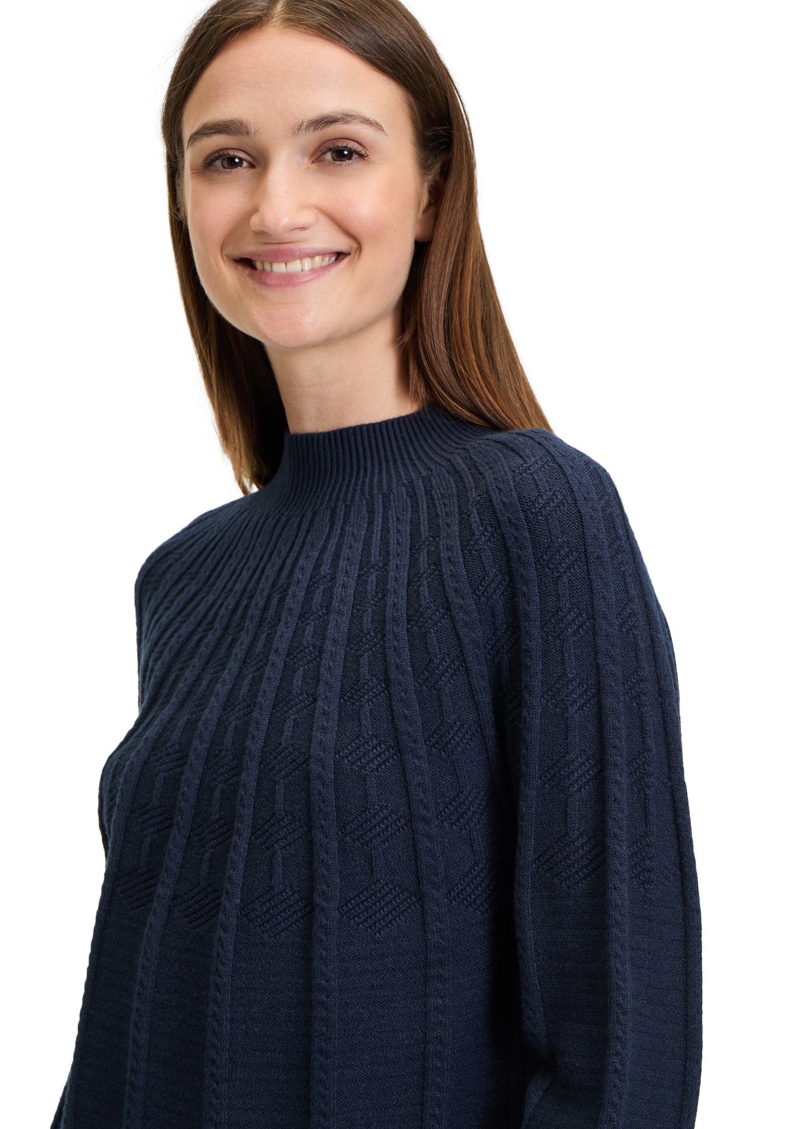 Betty&Co Strickpullover »Strickpullover mit Stehkragen«